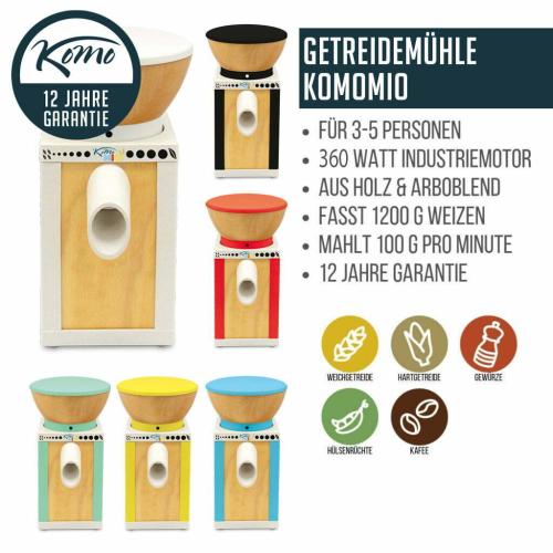 Artikelbild des Artikels “KoMo Komomio Getreidemühle in verschiedenen Farben normal“