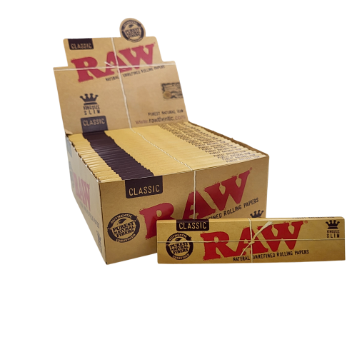Artikelbild des Artikels “BOX RAW Classic King Size Slim Rolling Paper, 24 Stück “