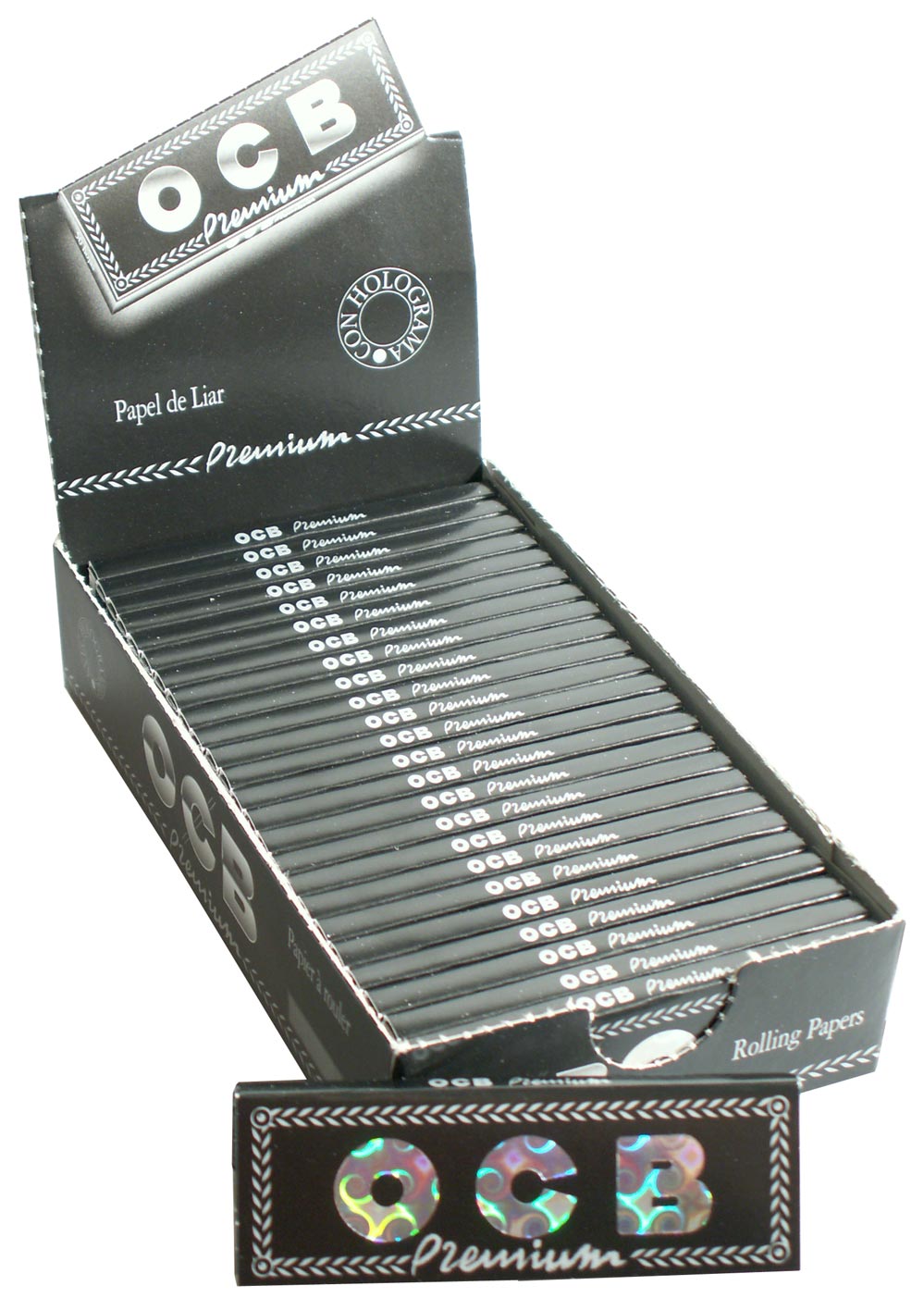 Artikelbild 1 des Artikels “BOX OCB Premium Papers, Zigarettenpapier 1 1/4, 25 Stück “