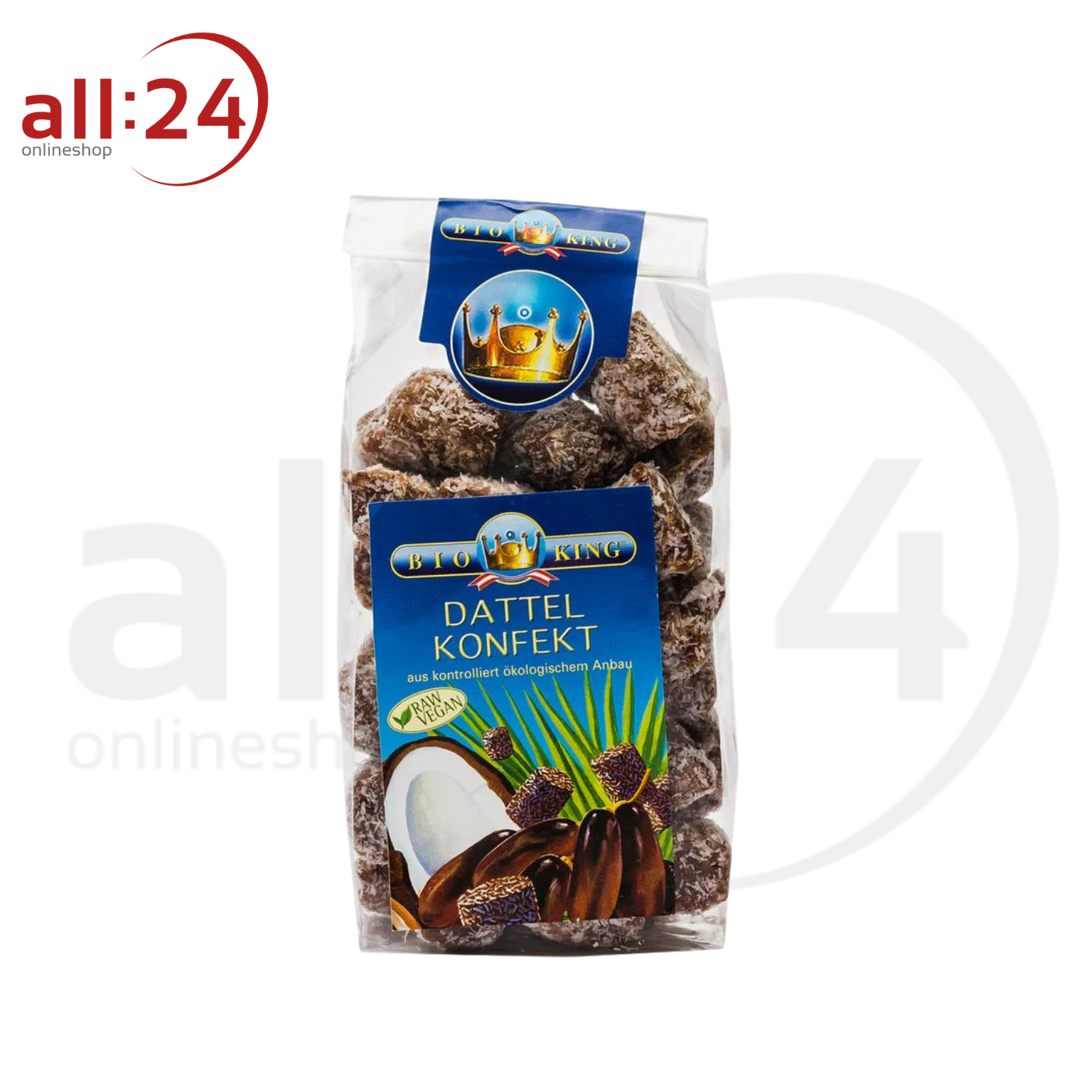 Artikelbild 1 des Artikels “BioKing Bio Dattelkonfekt mit Kokos, 250g “