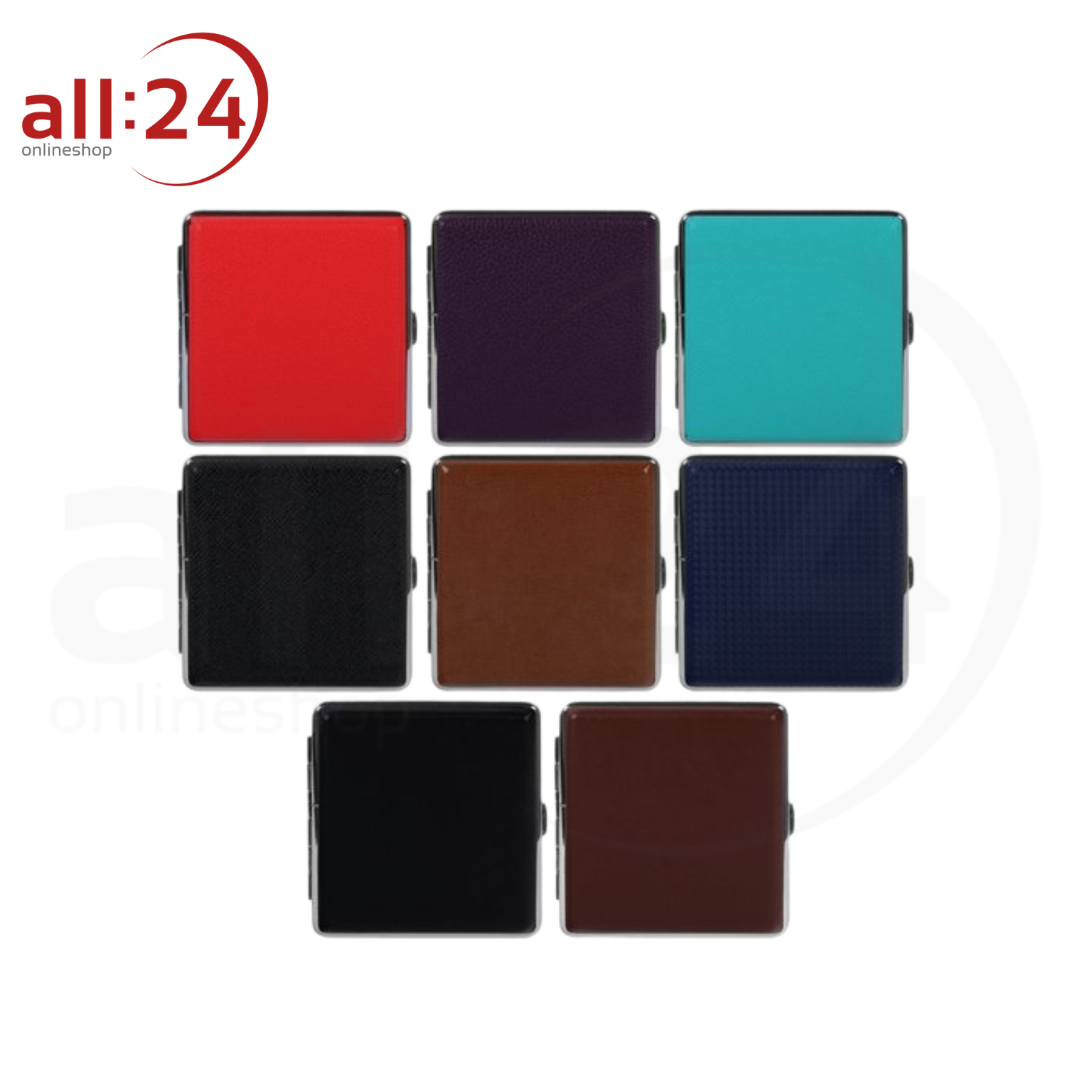 Artikelbild 1 des Artikels “Zigaretten Etui PVC verschiedene Farben 8er Set “