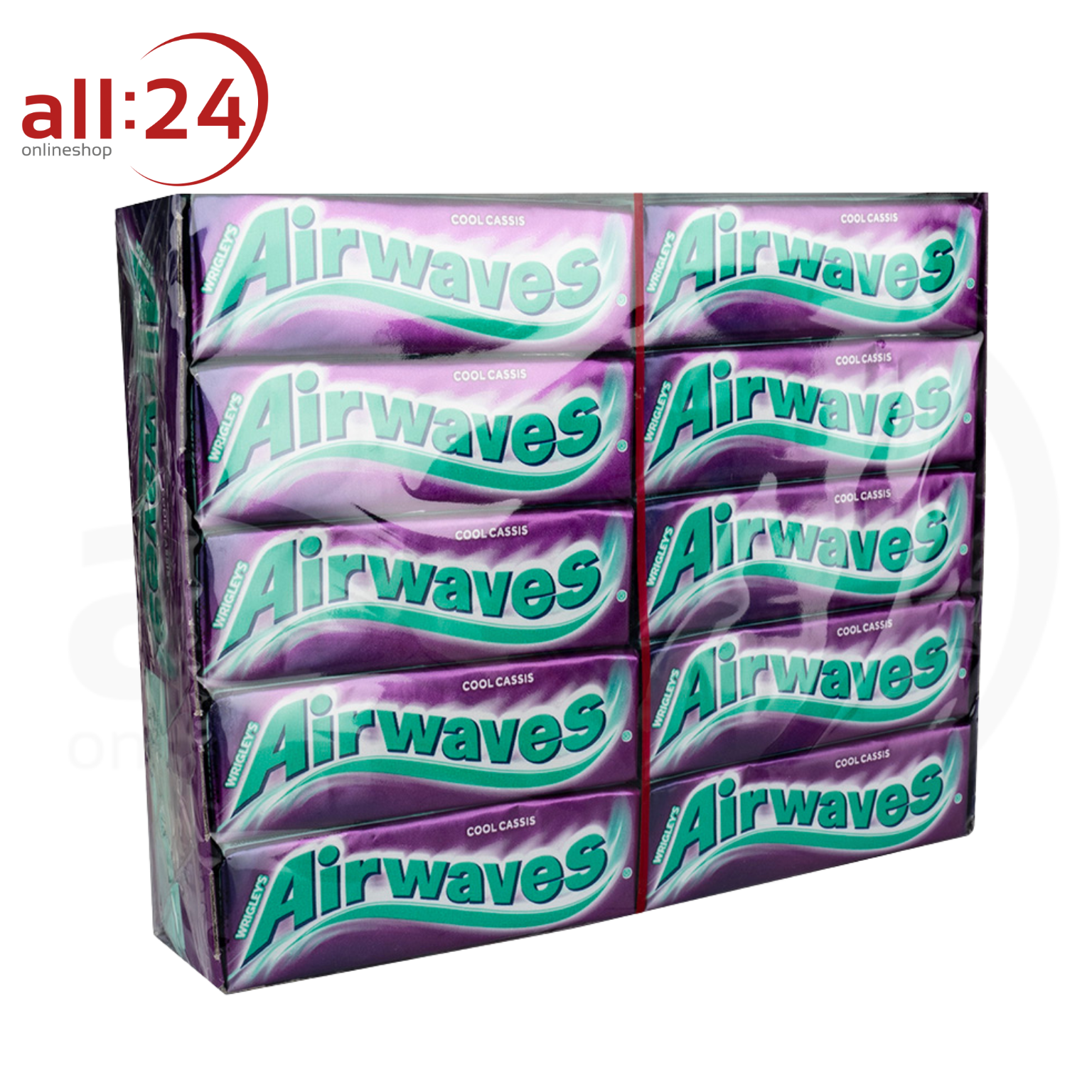 Artikelbild 1 des Artikels “Airwaves Cool Cassis + Vitamin C Kaugummi - XXL Vorteilspack, 30 Packungen à 12 Stück “