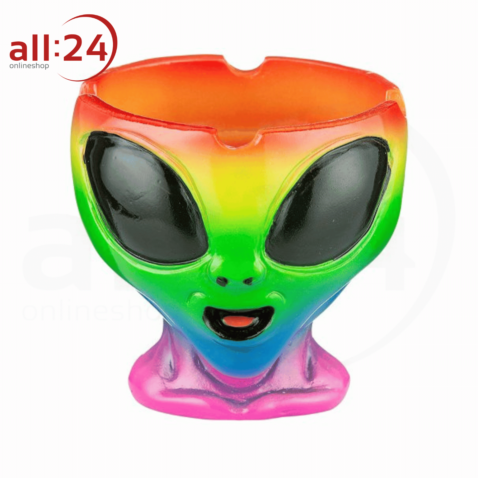 Artikelbild 1 des Artikels “Aschenbecher Alienkopf Bunt Keramik Lustig “