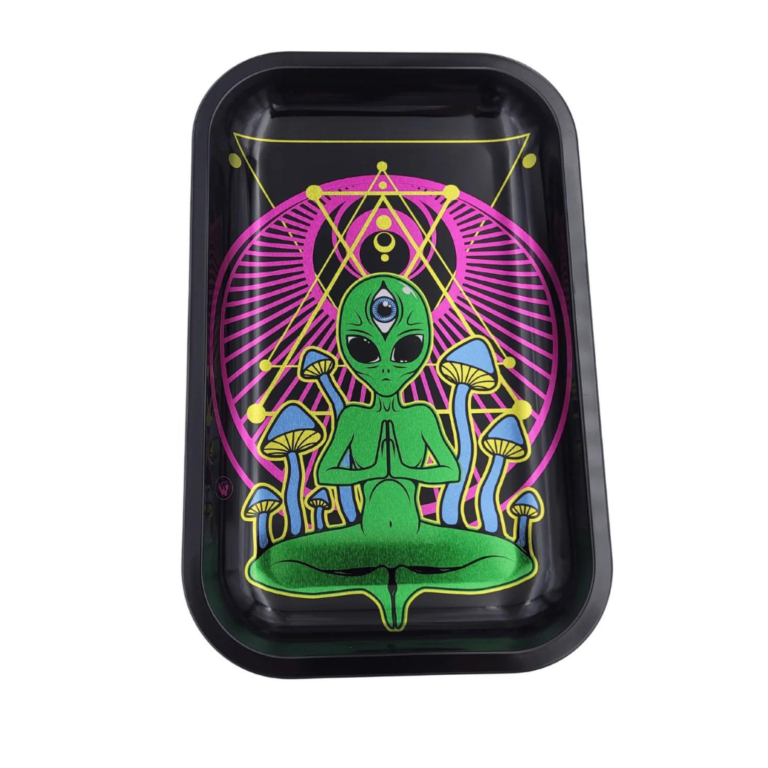 Artikelbild 1 des Artikels “Fire-Flow Rolling Tray Metall Alien 27,4 x 17,5 x 2,2 cm “