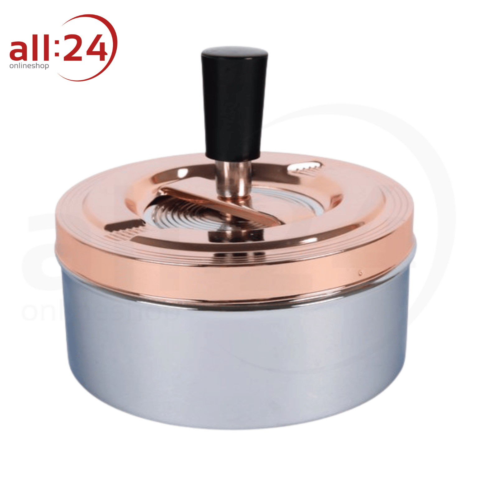 Artikelbild 1 des Artikels “Aschenbecher Drehascher Chrom/Bronze ⌀ 11 cm “