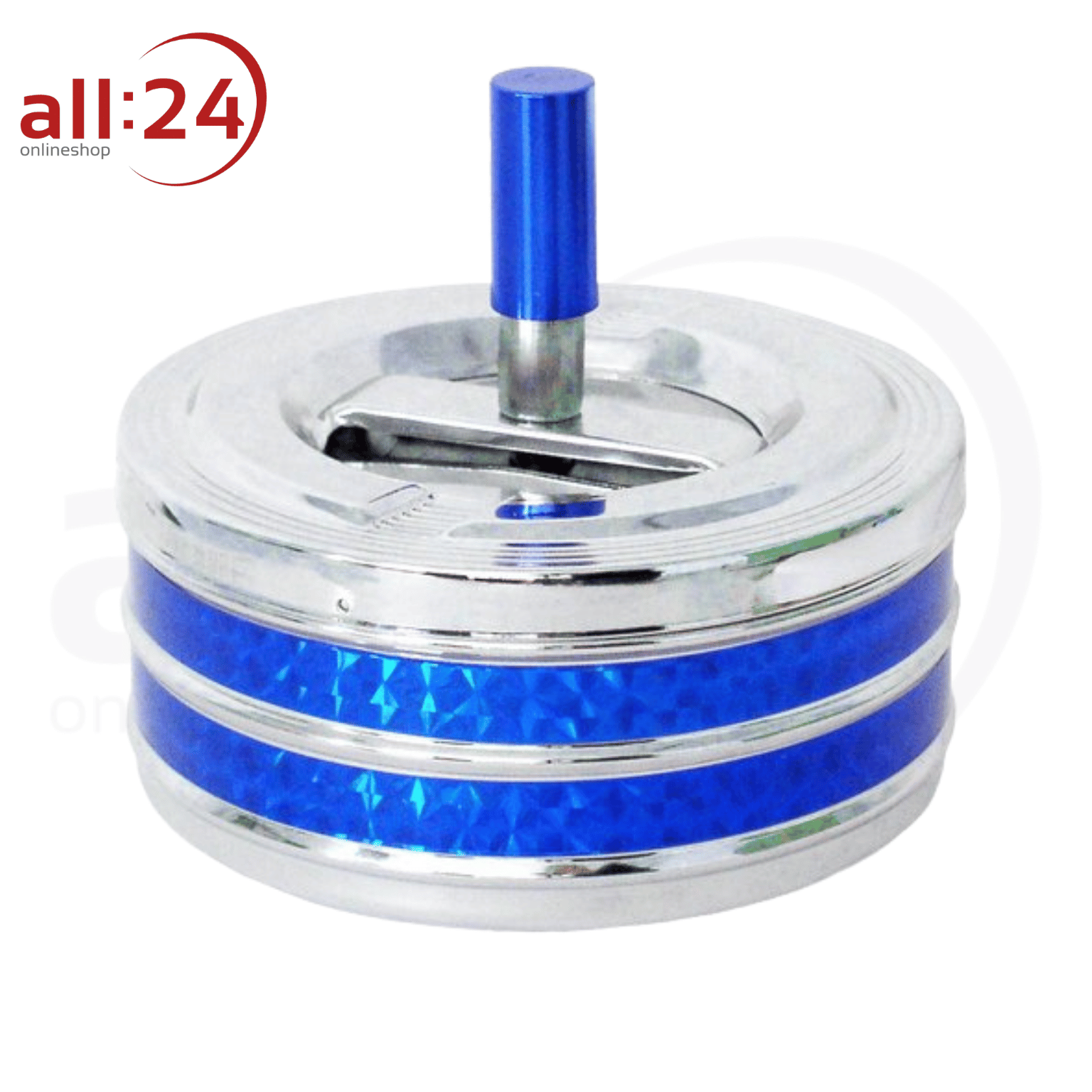Artikelbild 1 des Artikels “Aschenbecher Drehascher Glitzer Blau 11 cm “