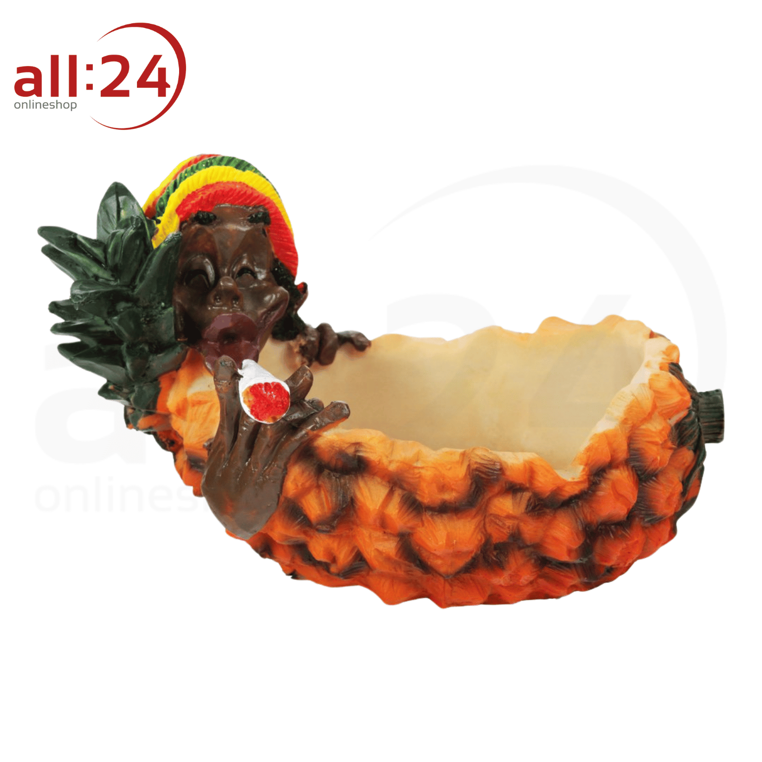 Artikelbild 1 des Artikels “Aschenbecher Rasta liegend Ananas 19 cm “