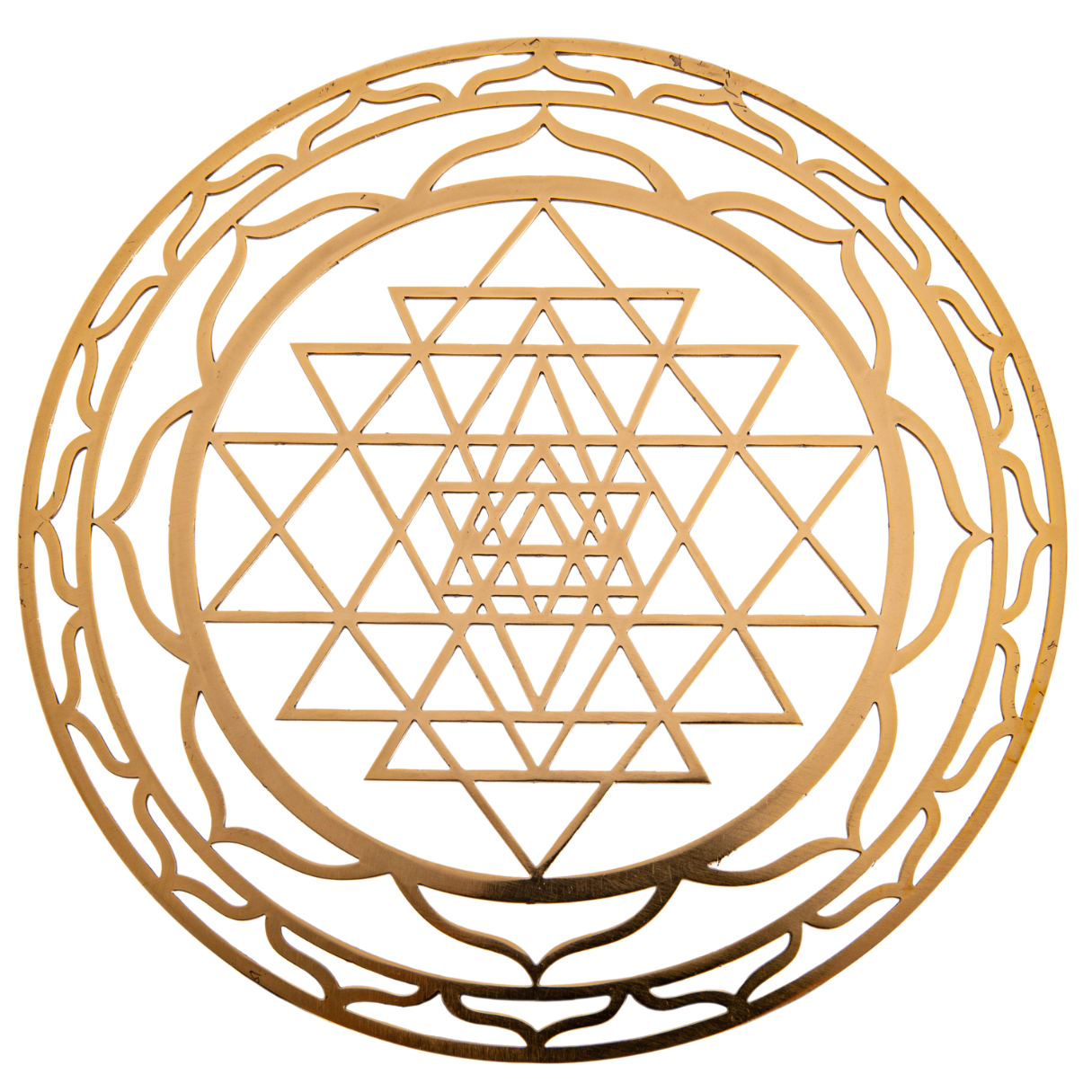 Artikelbild 1 des Artikels “Shri Yantra aus Messing 15 cm “