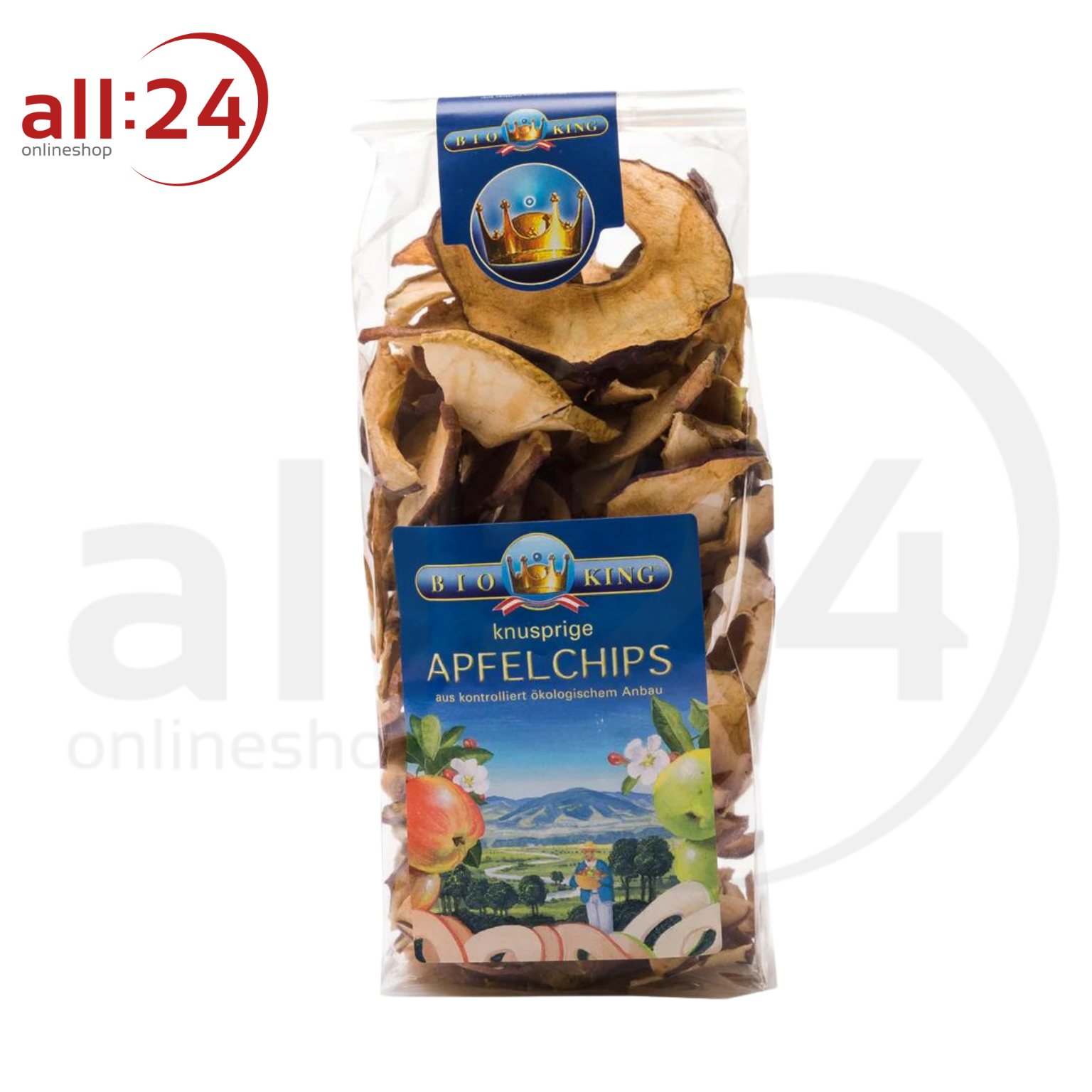 Artikelbild 1 des Artikels “BioKing Bio Apfelchips Getrocknet Vegan “
