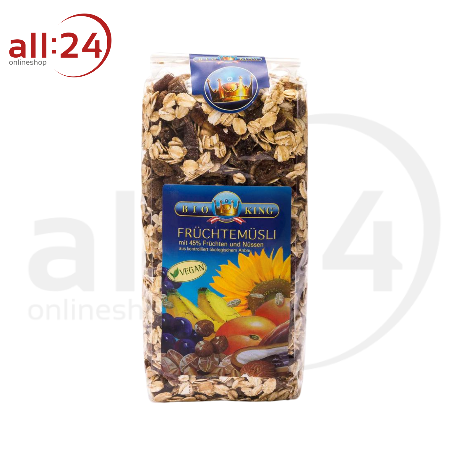 Artikelbild 1 des Artikels “BioKing Bio Früchtemüsli Vegan, 500g “