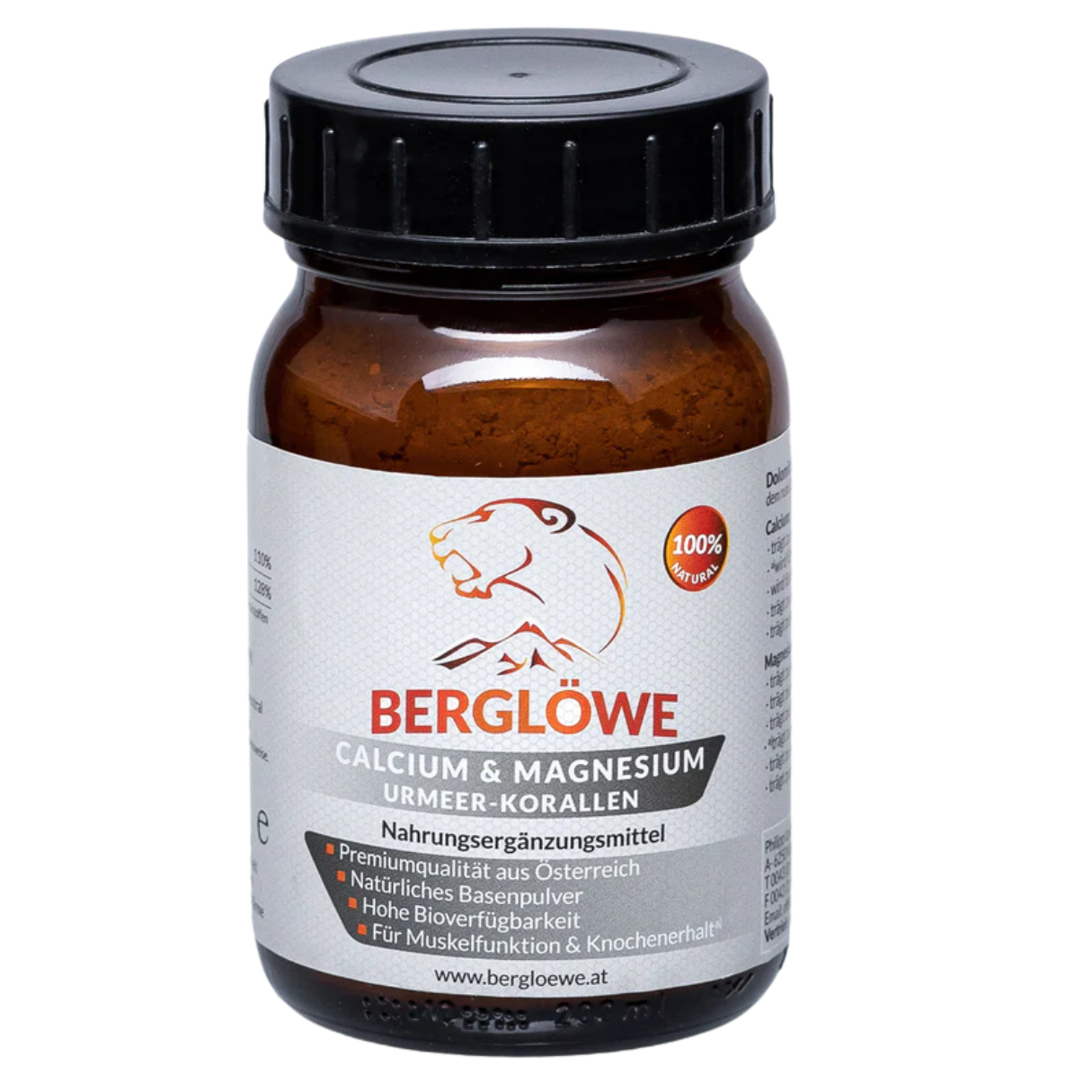 Artikelbild 1 des Artikels “Berglöwe Calcium & Magnesium aus Urmeer-Korallen “