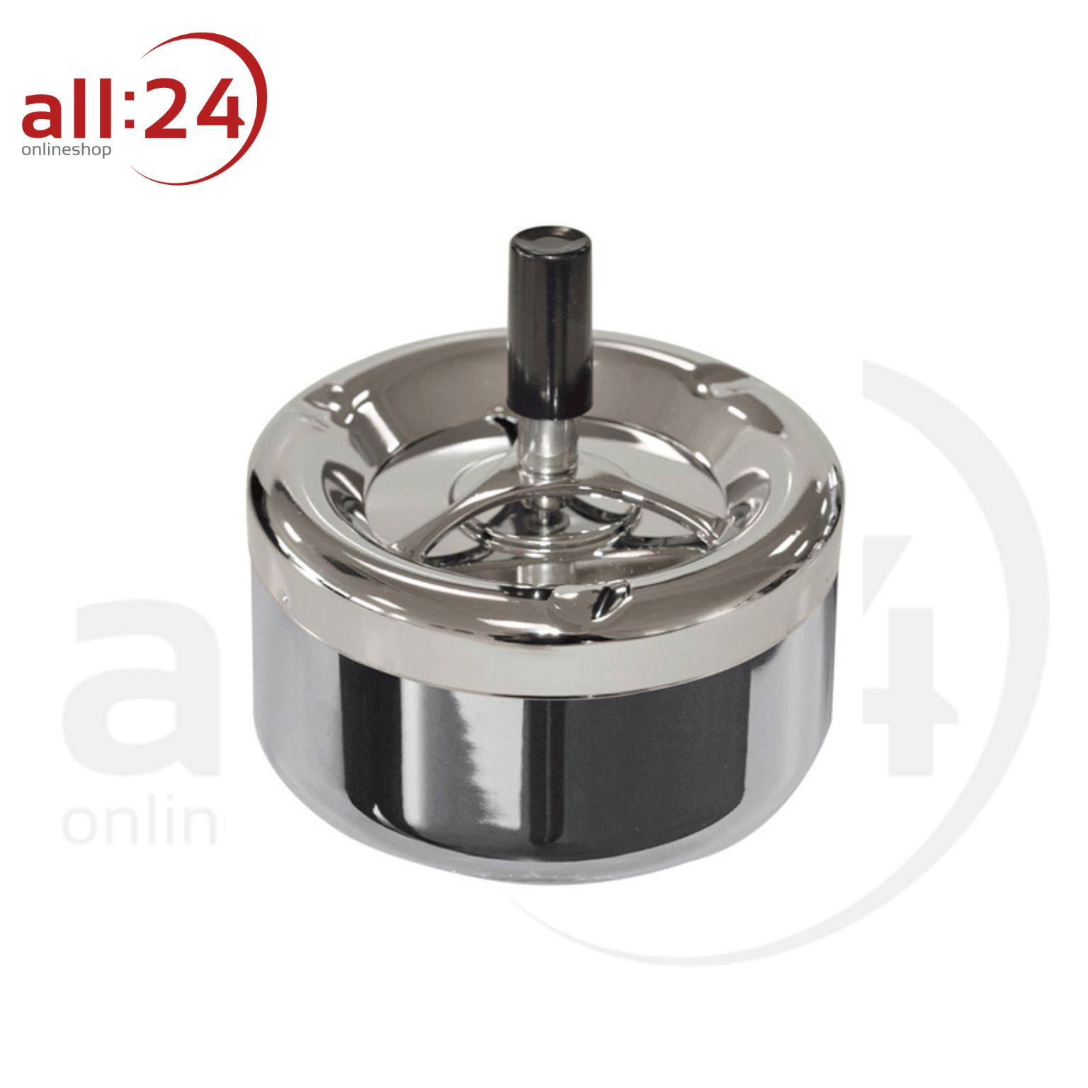 Artikelbild 1 des Artikels “Chromglänzender Aschenbecher, ⌀ 13,5 cm “