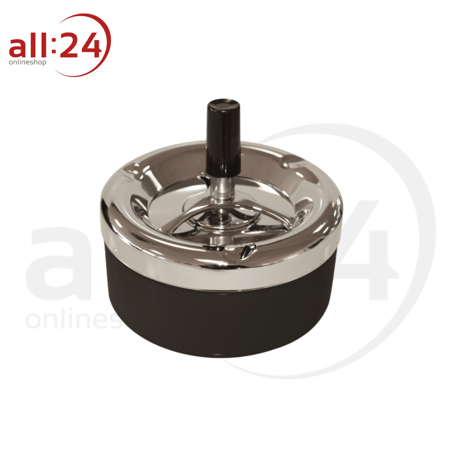 Artikelbild 1 des Artikels “Aschenbecher Schwarz/Chromglänzend, ⌀ 11 cm “
