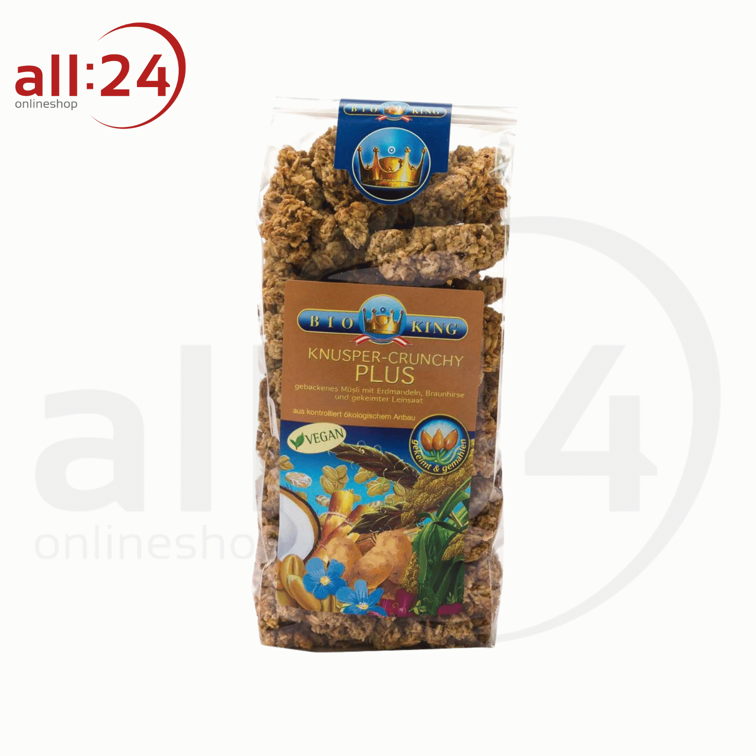 Artikelbild 1 des Artikels “BioKing Bio Crunchy Plus Ballaststoffe, 375g “