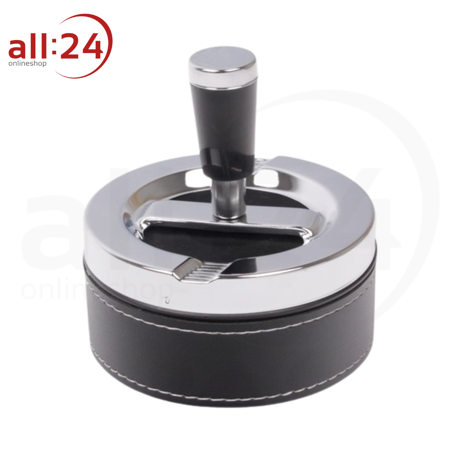 Artikelbild 1 des Artikels “Aschenbecher Drehascher PVC Schwarz 9 cm ⌀ “