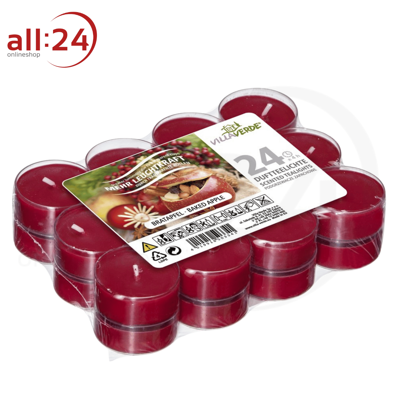 Artikelbild 1 des Artikels “Duftkerzen Teelichter Bratapfel 24 Stück “