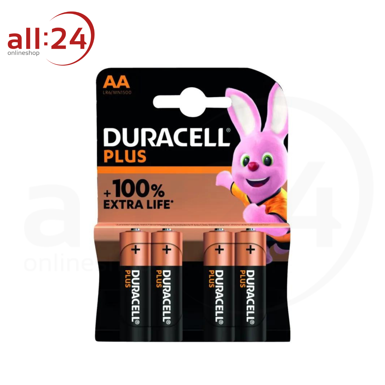 Artikelbild 1 des Artikels “Duracell Plus Batterien Mignon AA LR6 2er Packung “