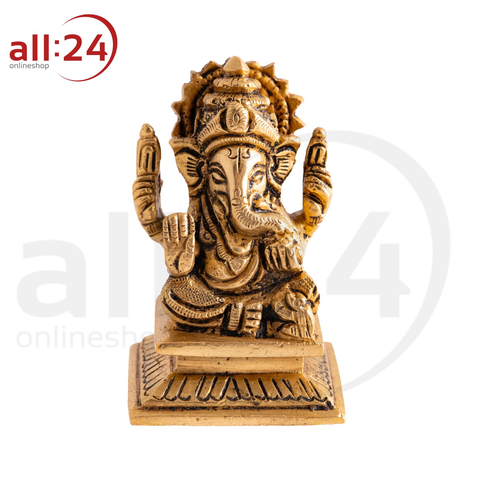 Artikelbild 1 des Artikels “Ganesha Messingstatue - Elegantes mattgoldenes Finish Berk “