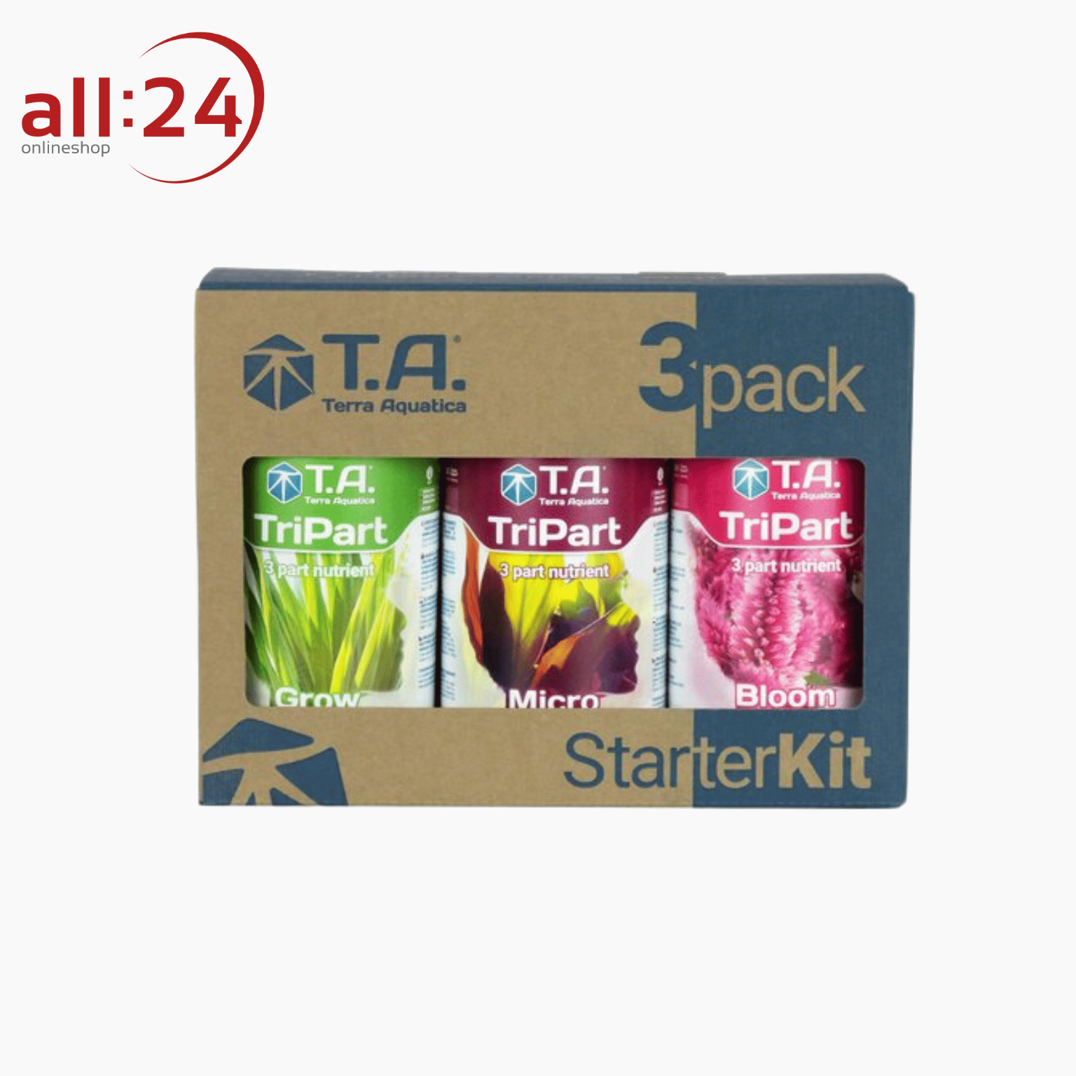 Artikelbild 1 des Artikels “GHE Terra Aquatica Tripart Hartes Wasser 3er Pack Starterkit “