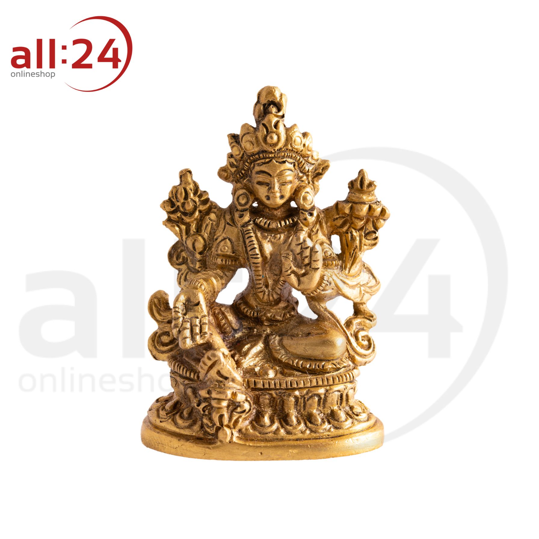 Artikelbild 1 des Artikels “Grüne Tara - Messingstatue mit mattem Goldfinish Berk “