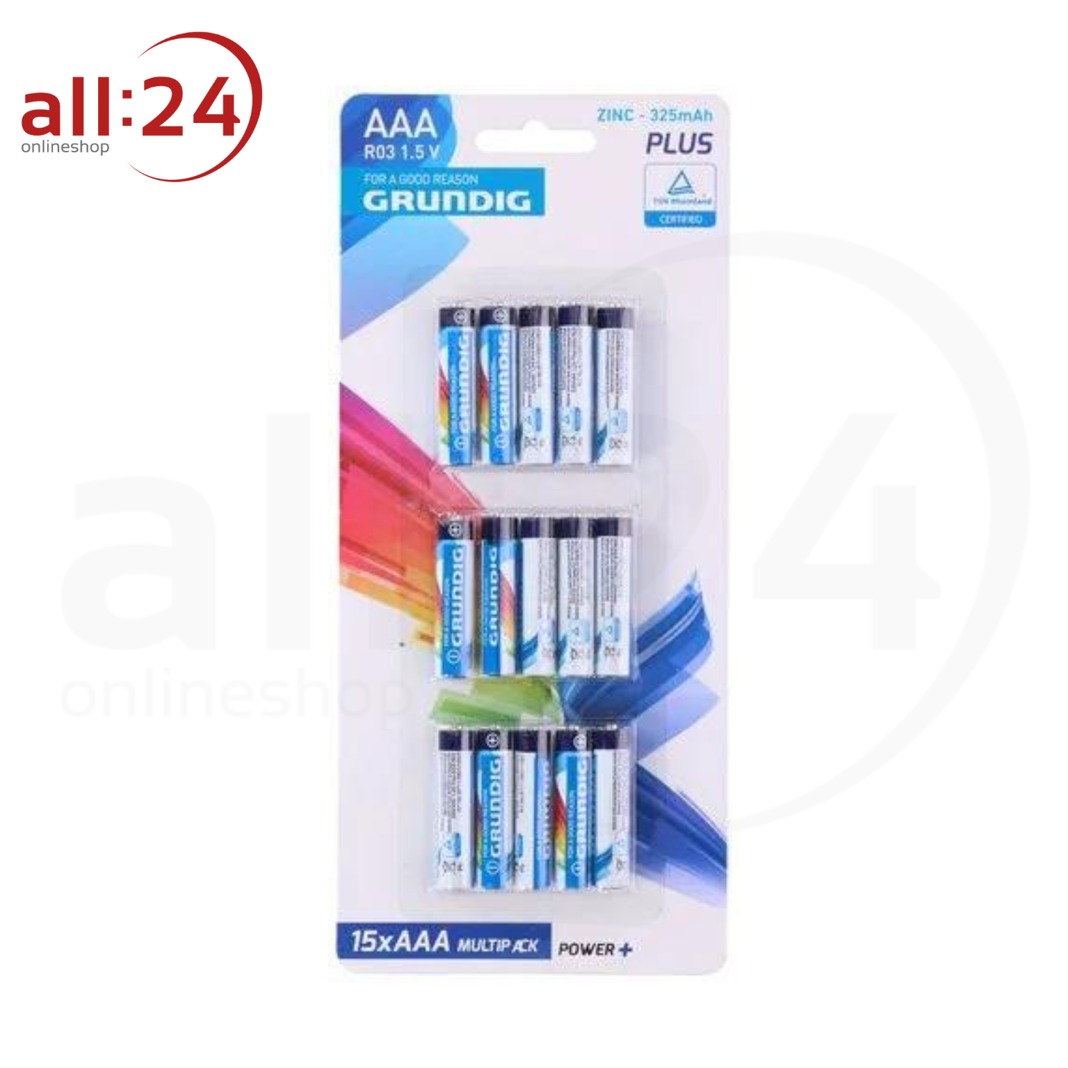 Artikelbild 1 des Artikels “Grundig Batterie AAA 15er Multipack “