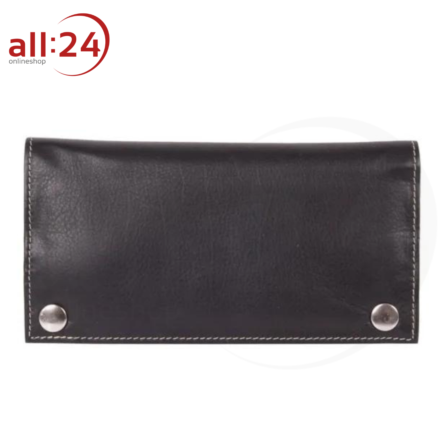 Artikelbild 1 des Artikels “Tabaktasche Leder Schwarz mit Druckknopf “