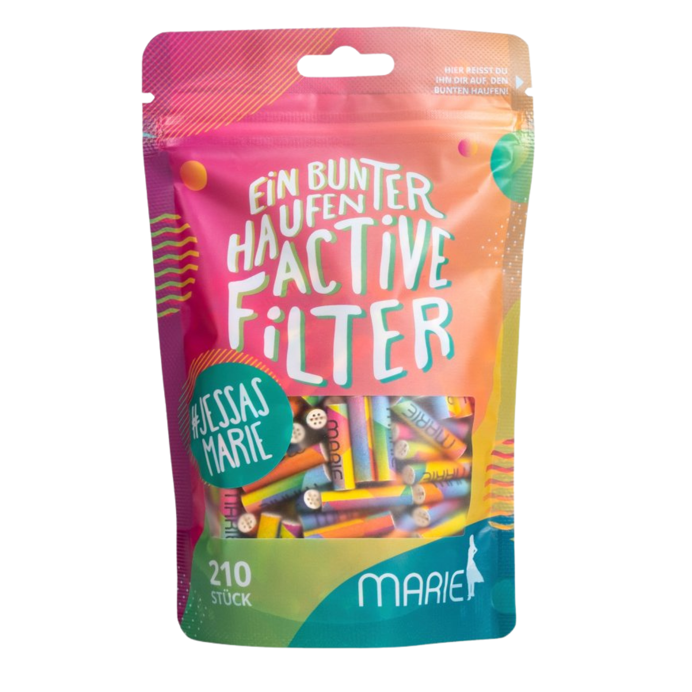 Artikelbild 1 des Artikels “MARIE Active Filter bunt 6mm Beutel 210 Stück Aktivkohlefilter “