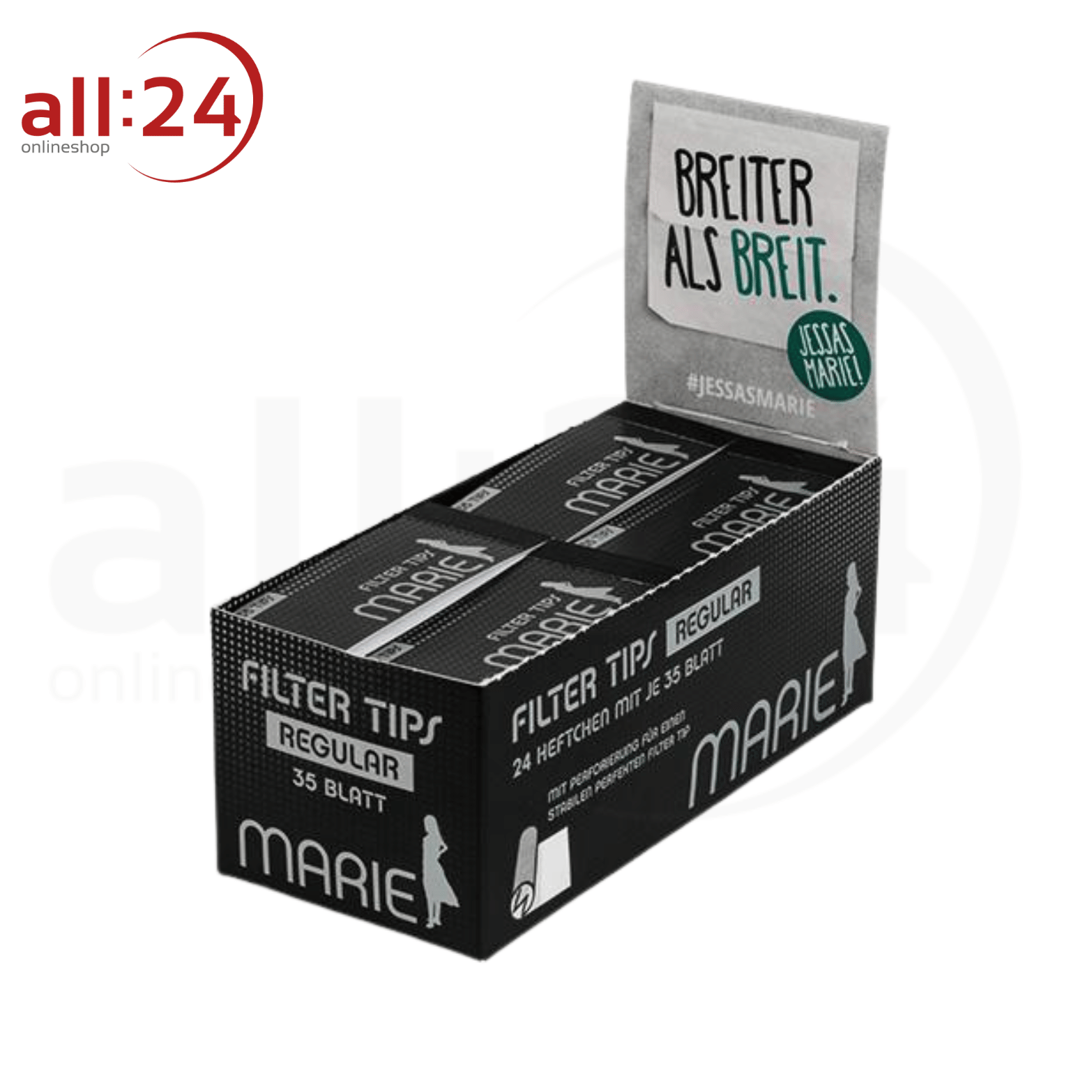 Artikelbild 1 des Artikels “Marie Filter Tips Vorteilspack - 24 Heftchen á 35 Blatt “