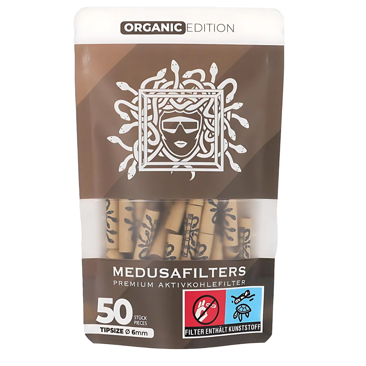 Artikelbild 1 des Artikels “Medusa Aktivkohlefilter Organic Editition 50 Stück “