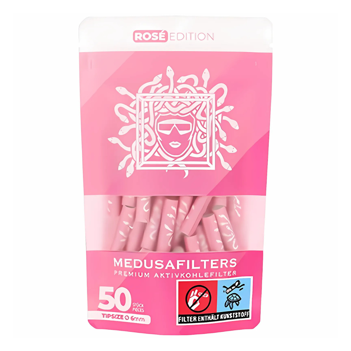 Artikelbild 1 des Artikels “Medusa Aktivkohlefilter Rosé Edition 50 Stück “