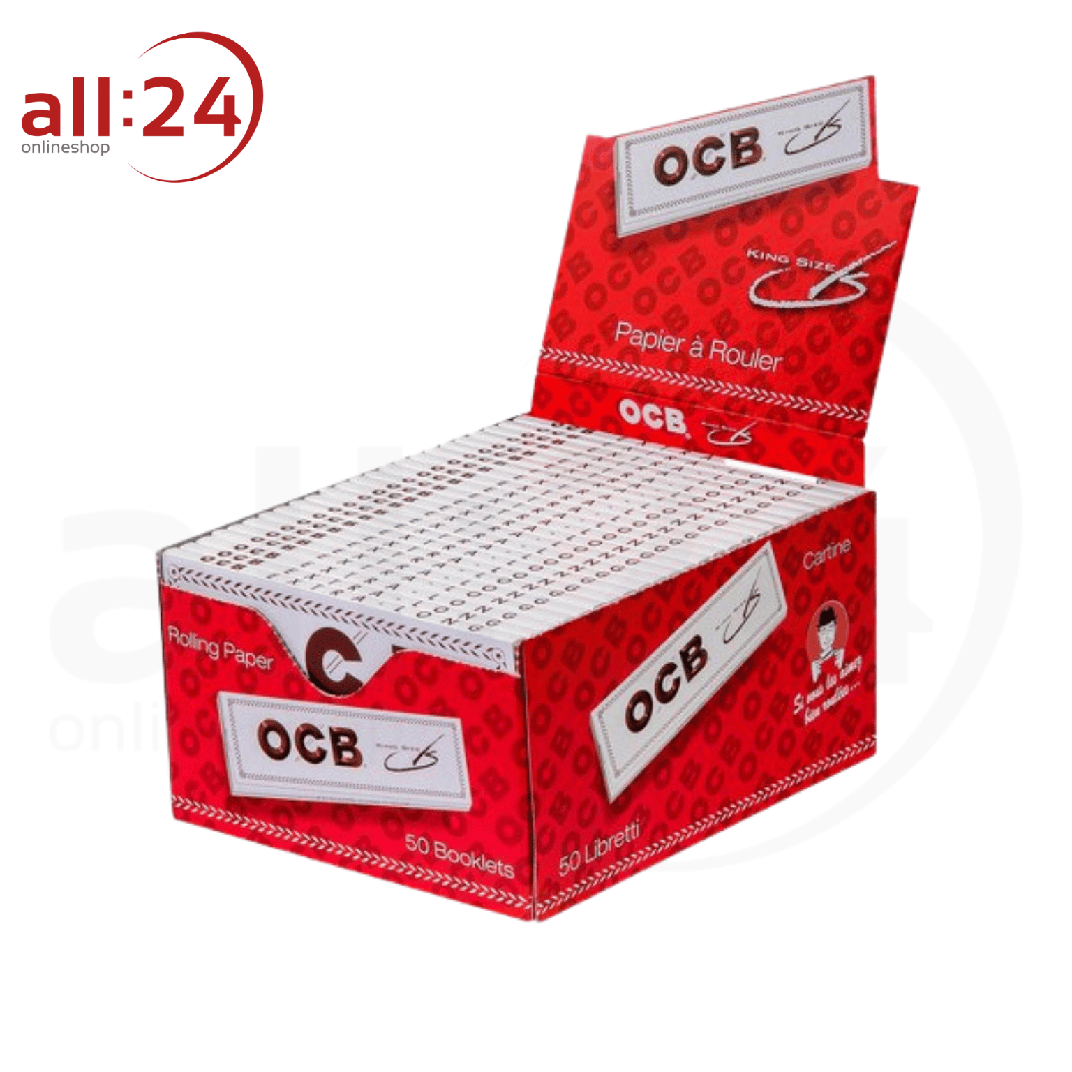 Artikelbild 1 des Artikels “OCB Weiß Lang King Size Zigarettenpapier, 50er Box “