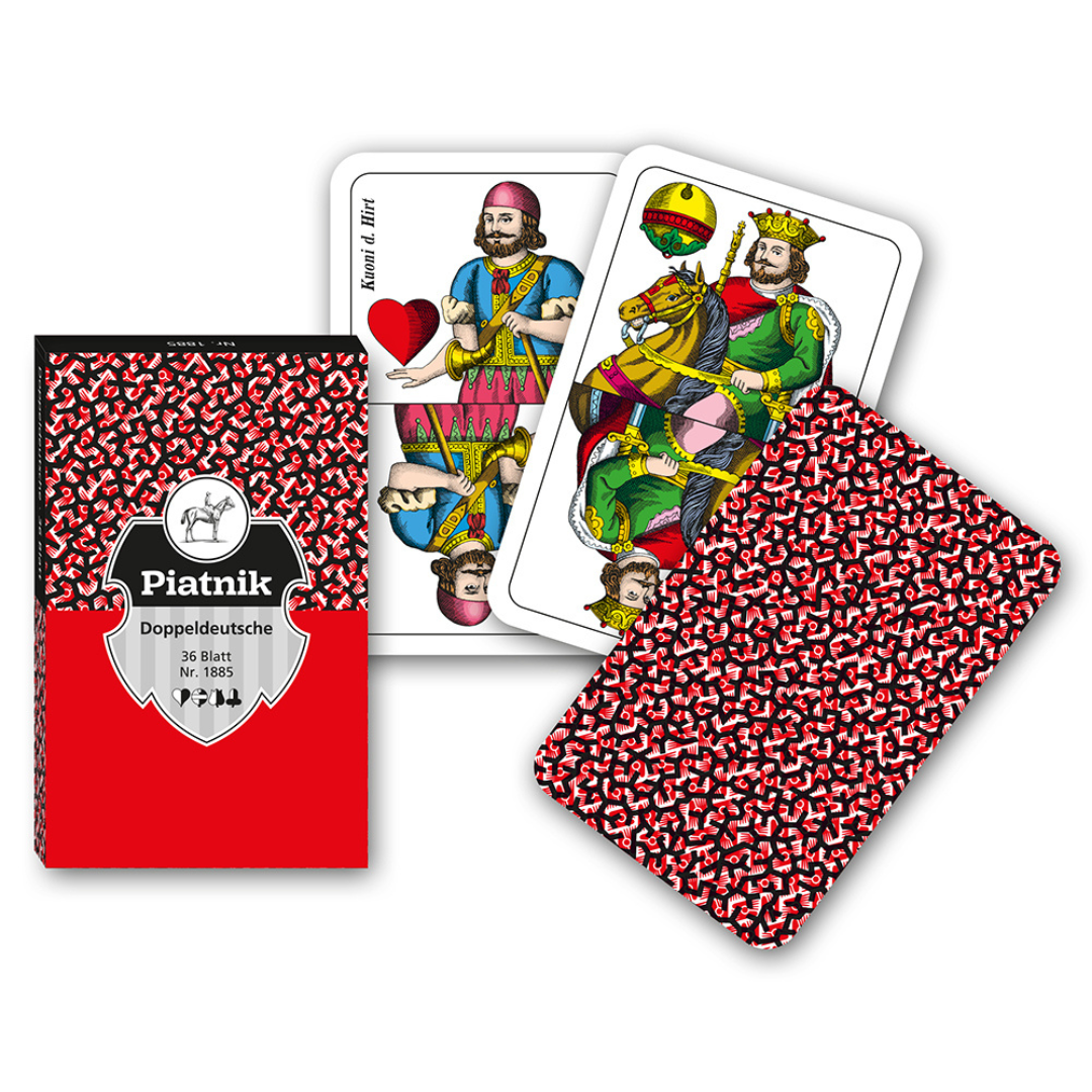 Artikelbild 1 des Artikels “Piatnik Doppeldeutsche Rot 36 Blatt Spielkarten “