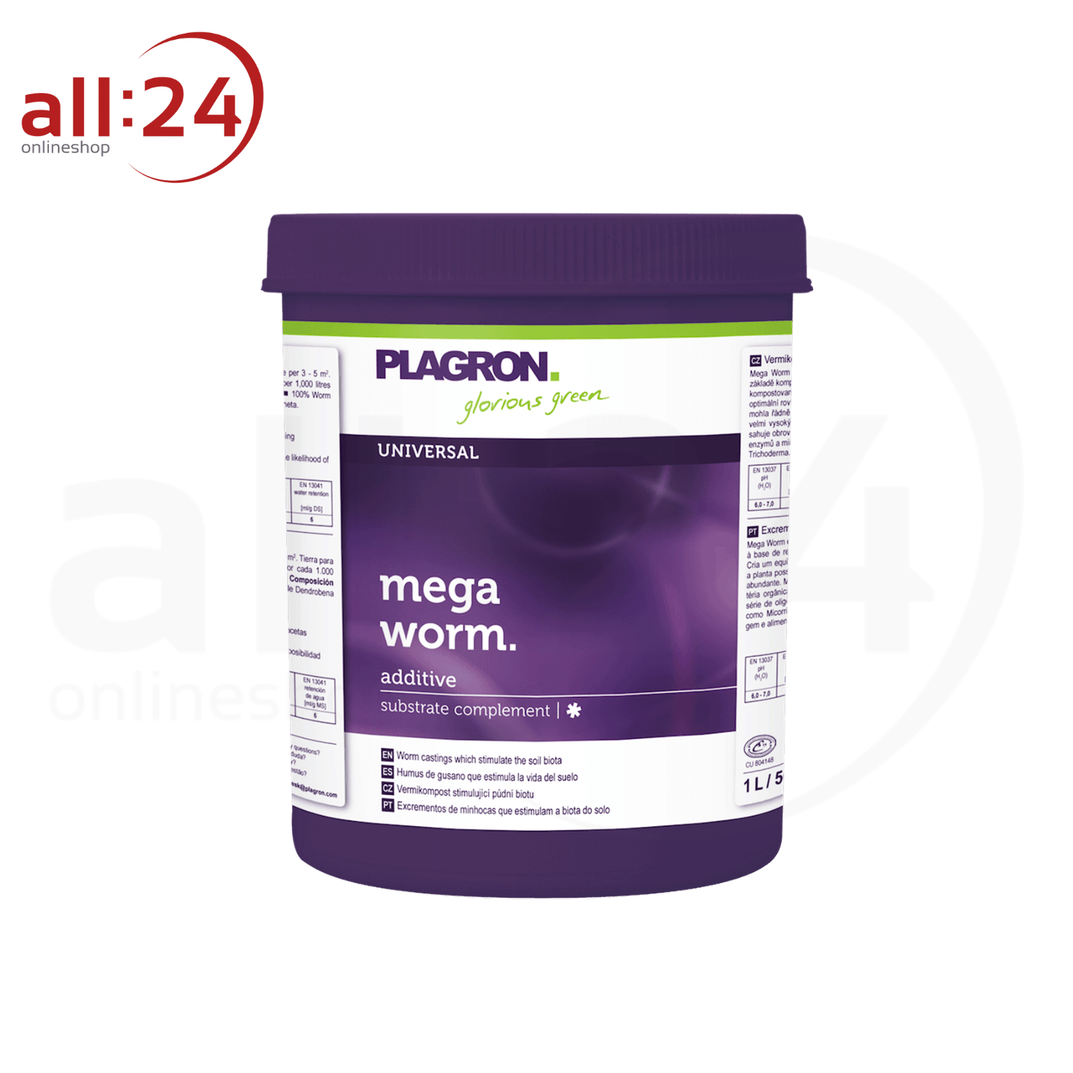 Artikelbild 1 des Artikels “Plagron Mega Worm 1L Organischer Dünger “