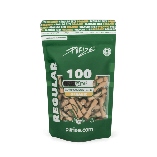 Artikelbild 1 des Artikels “PURIZE Aktivkohlefilter Regular Organic 100 Stück 9 mm “