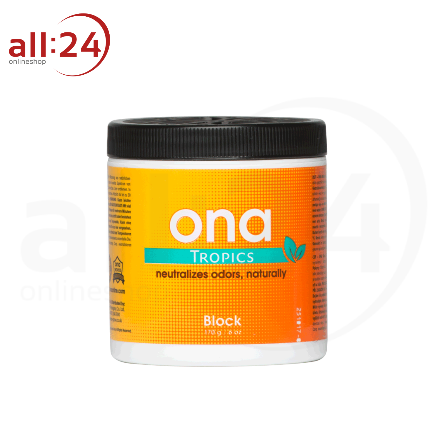 Artikelbild 1 des Artikels “ONA Block Geruchsneutralisierer - Tropics 170g “
