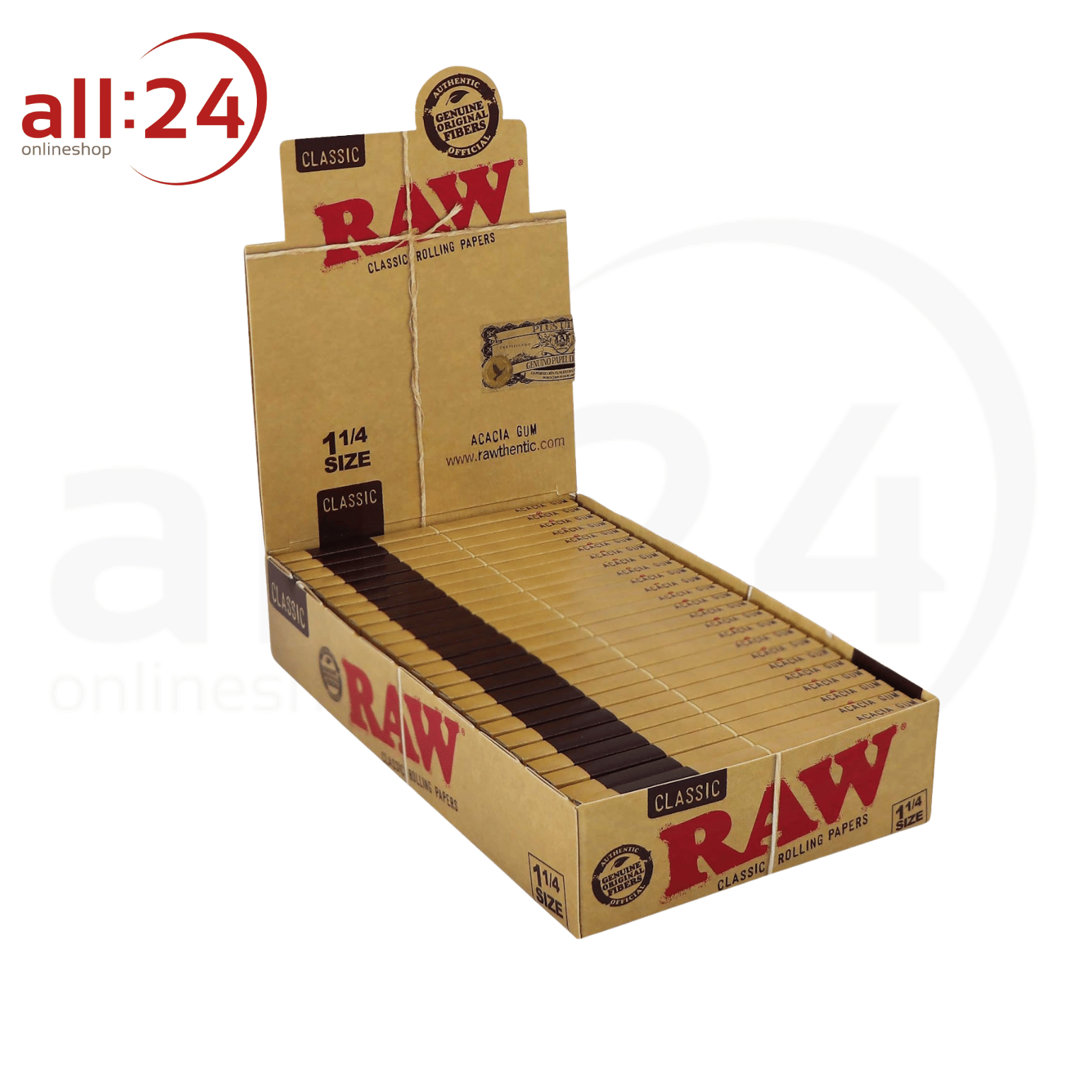 Artikelbild 1 des Artikels “BOX RAW Classic 1/4 Rolling Paper 24 Stück á 50 Blatt “