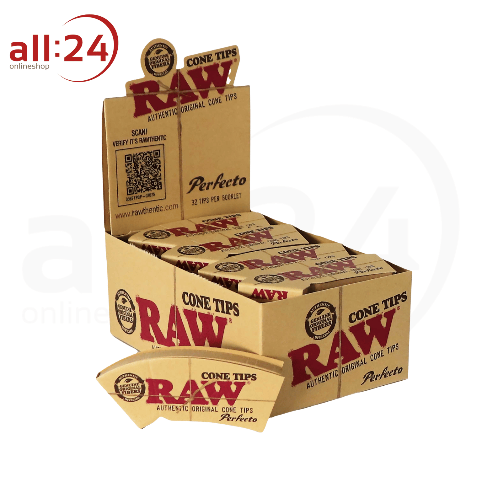 Artikelbild 1 des Artikels “BOX RAW Filtertips Konisch Perfecto, 24 Stück “