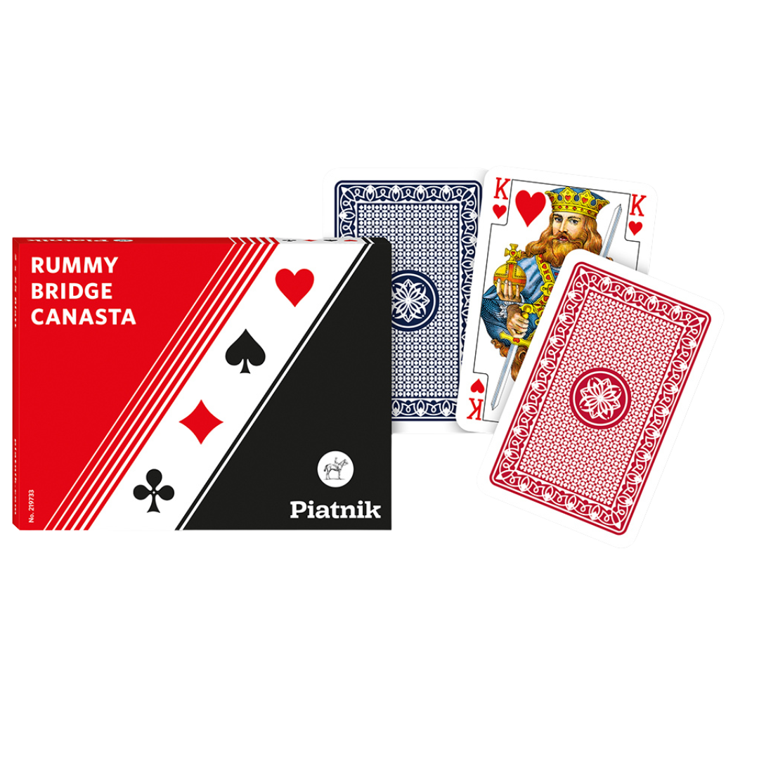 Artikelbild 1 des Artikels “Piatnik Rummy Bridge Canasta Spielkarten 2x55 Blatt “