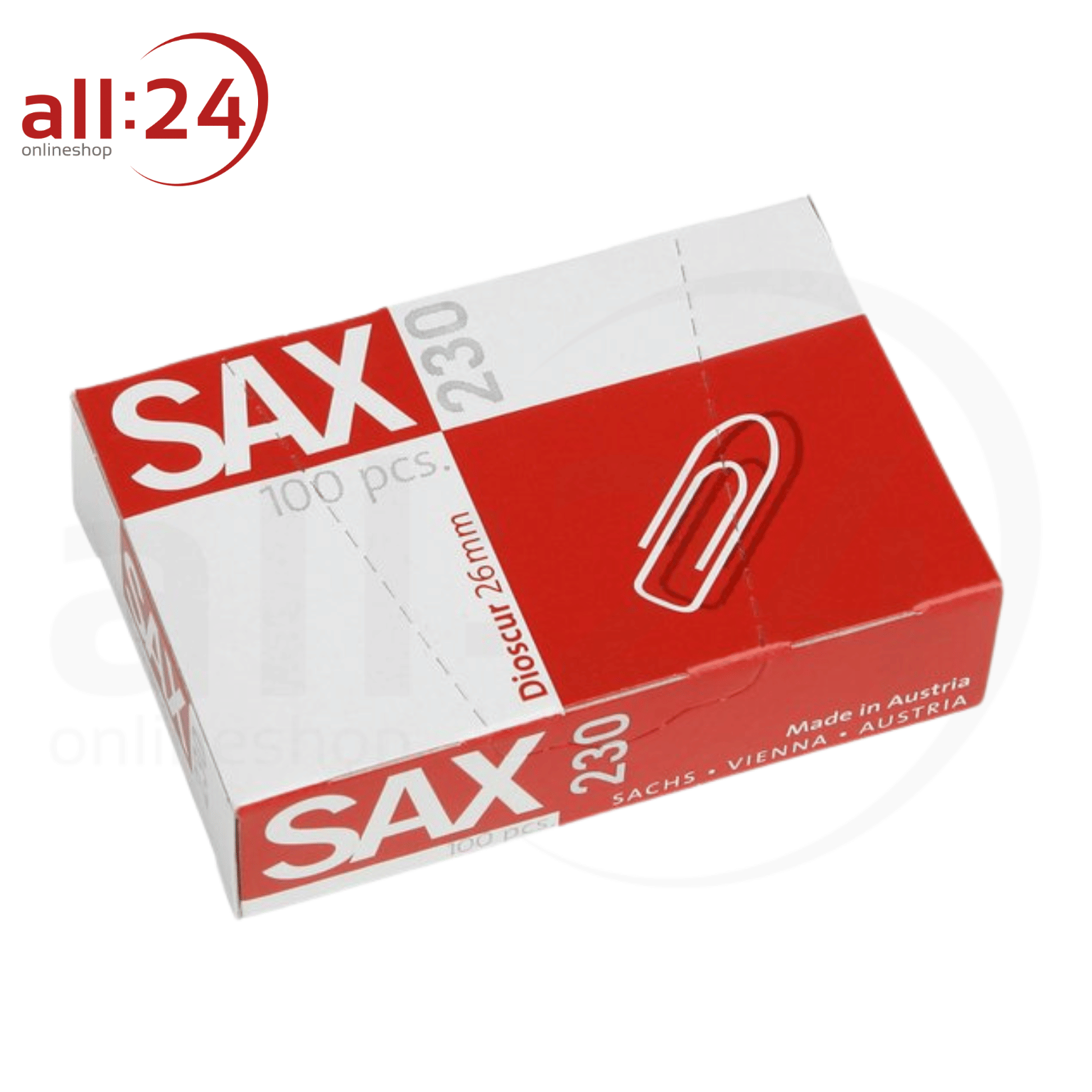 Artikelbild 1 des Artikels “SAX Büroklammern 230 100 Stück 2,6 cm verzinkt “