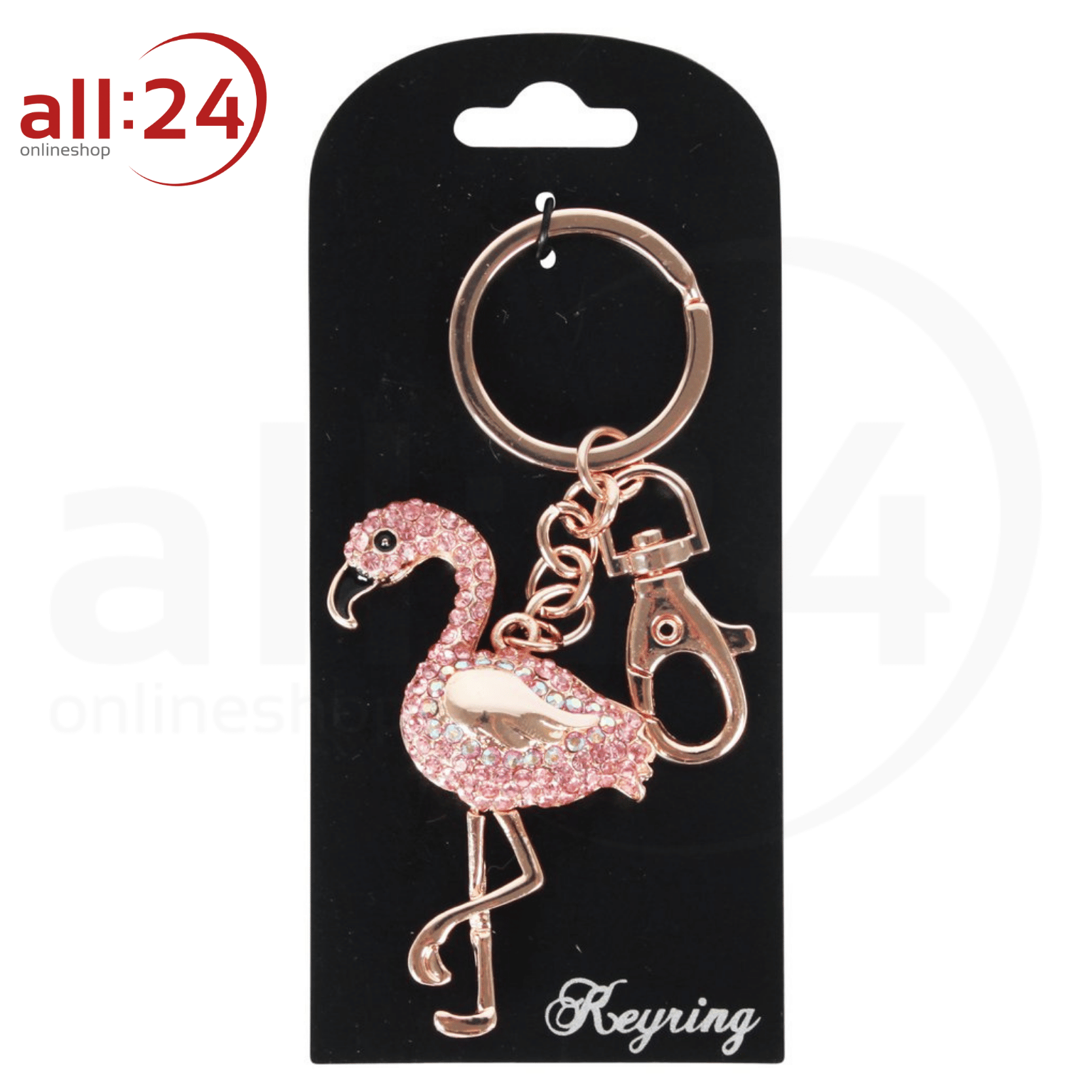 Artikelbild 1 des Artikels “Schlüsselanhänger Flamingo Strass “