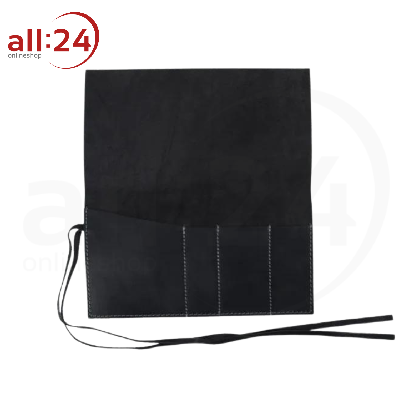 Artikelbild 1 des Artikels “Tabaktasche Leder Schwarz mit Bandverschluss “