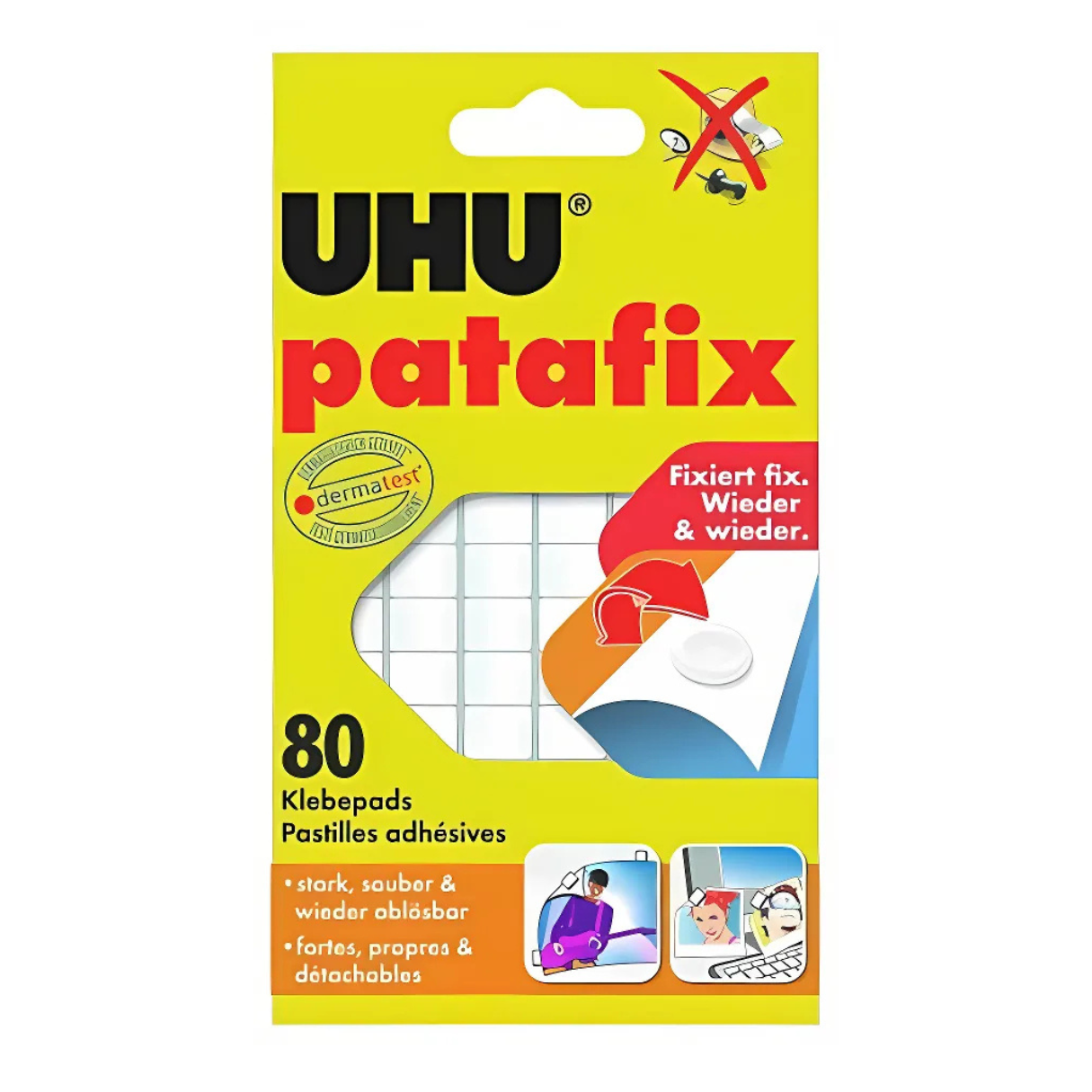 Artikelbild 1 des Artikels “UHU Patafix Klebepads 80 Stück “