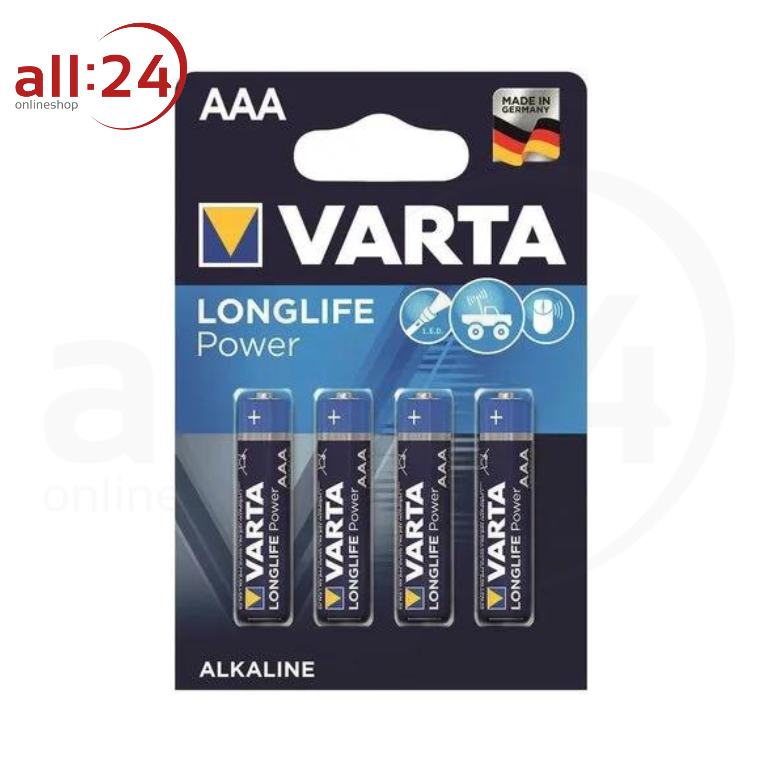 Artikelbild 1 des Artikels “Varta Batterien Mignon AAA LR6 4er Packung “