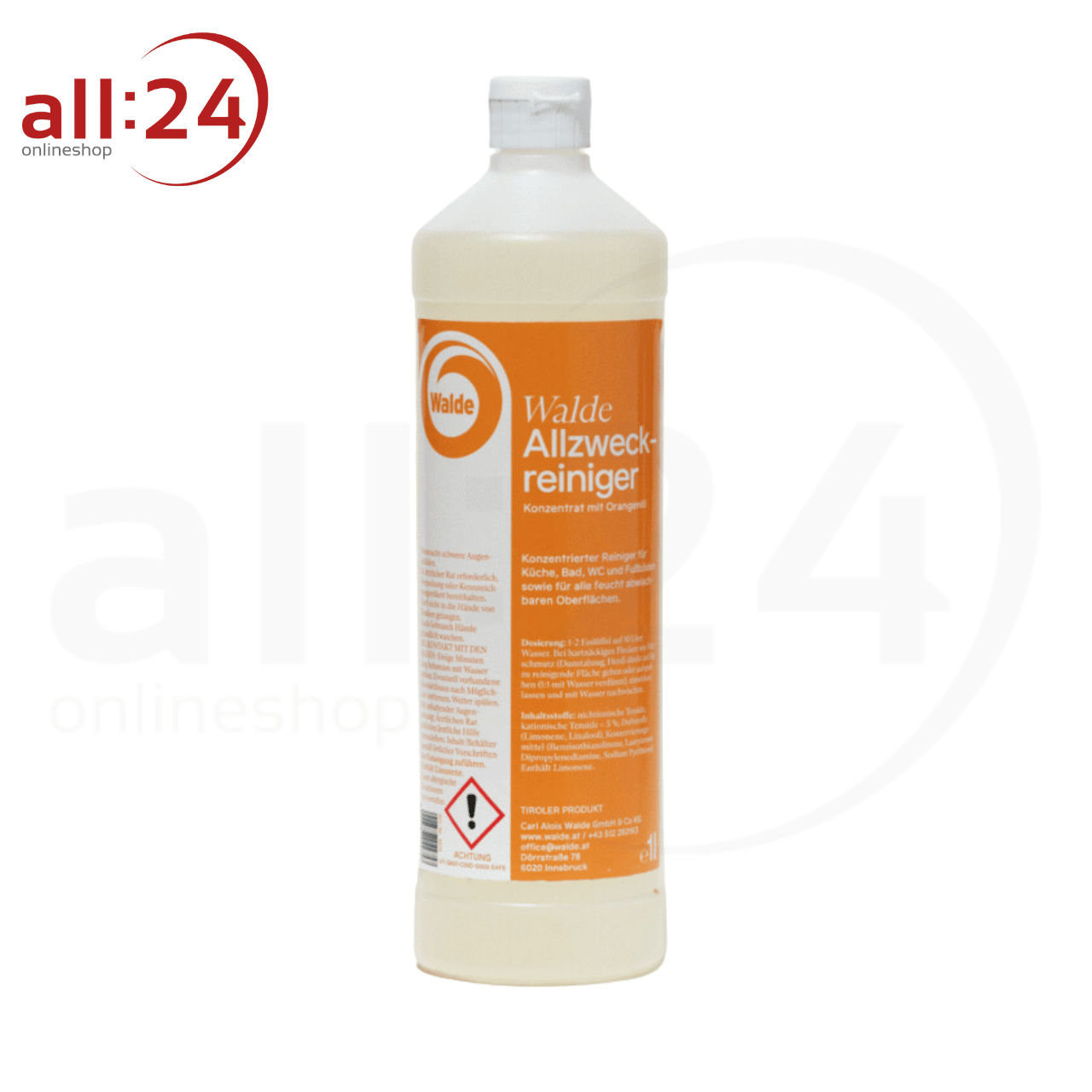 Artikelbild 1 des Artikels “Walde Allzweckreiniger mit Orangenöl, 1L “