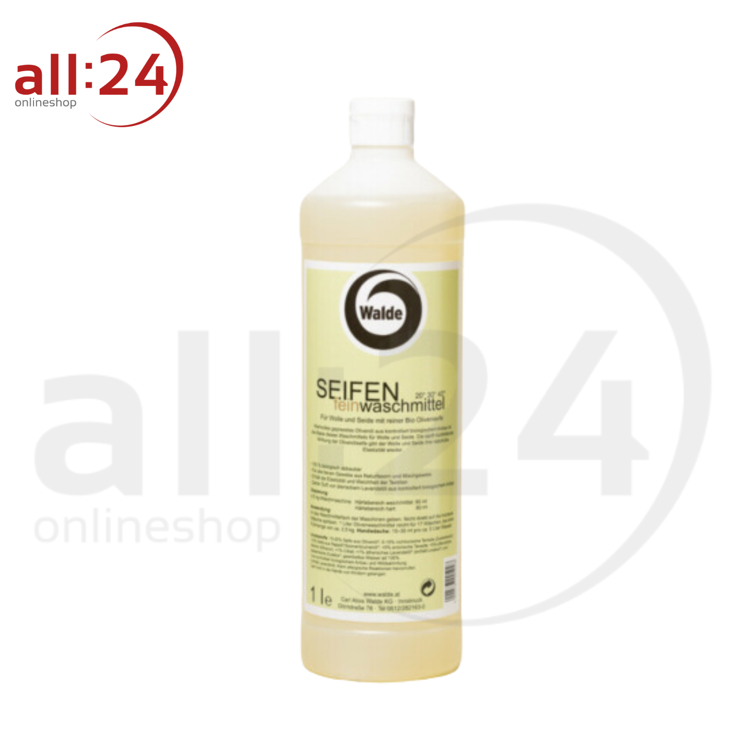 Artikelbild 1 des Artikels “Walde Seifen Feinwaschmittel flüssig, 1L, 100% biologisch abbaubar “