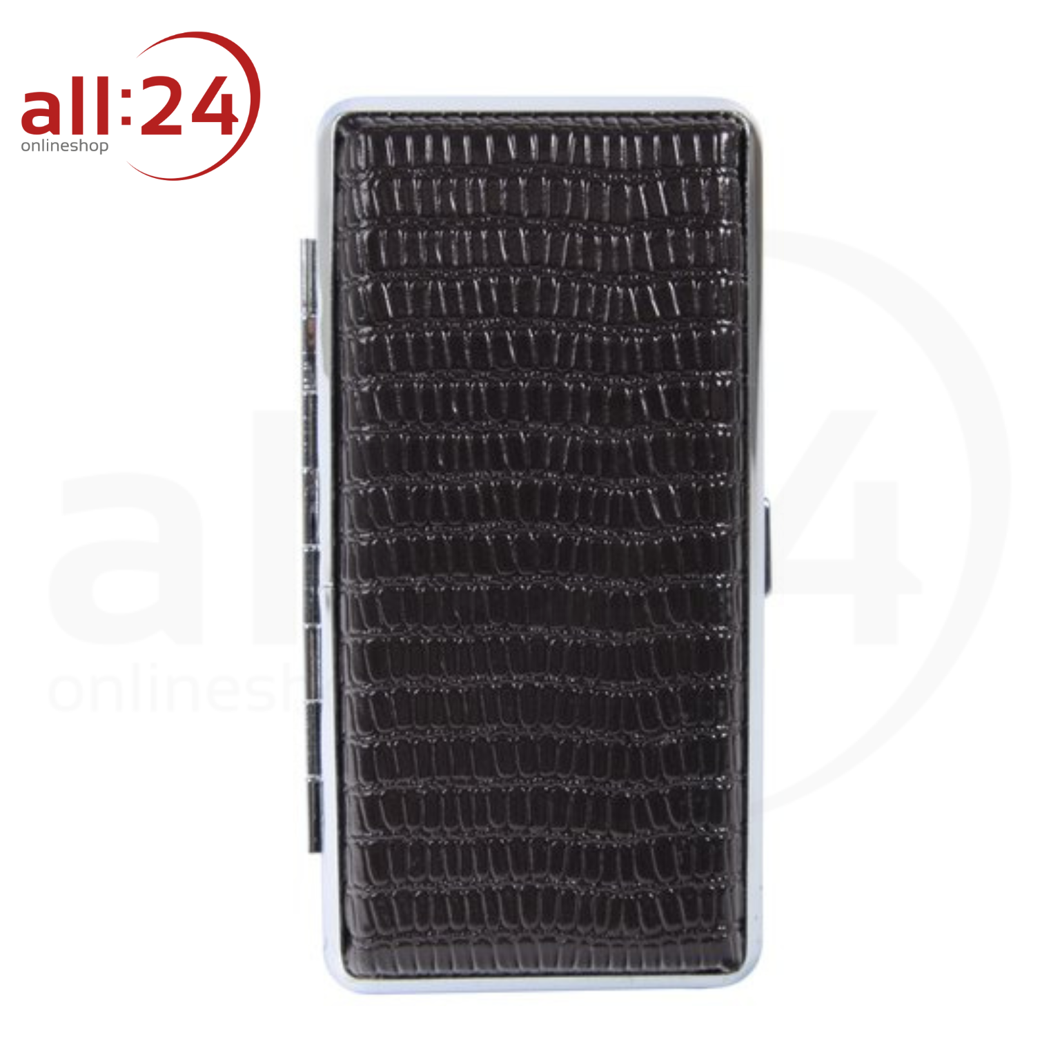 Artikelbild 1 des Artikels “Zigaretten Etui PVC mit Prägung Schwarz - Für Long Size Zigaretten “