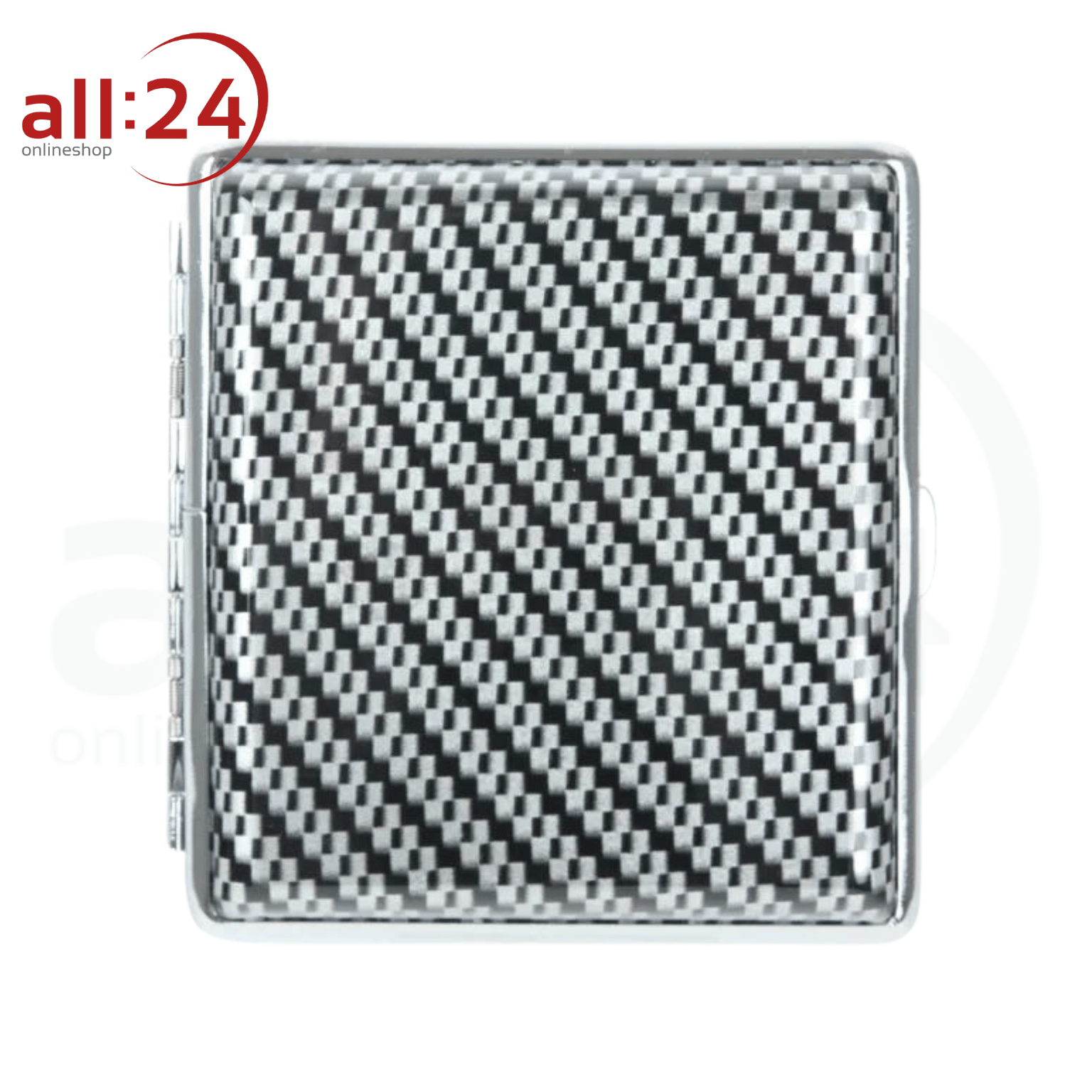 Artikelbild 1 des Artikels “Zigaretten Etui Carbon Hellgrau, mit Spange “