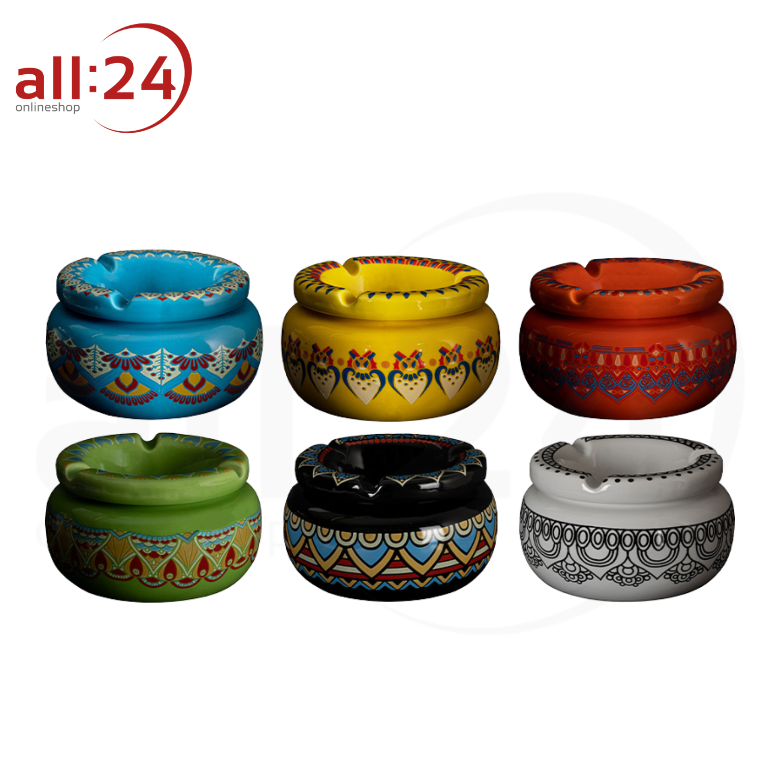 Artikelbild 1 des Artikels “Zorr Keramikaschenbecher 6er Set “