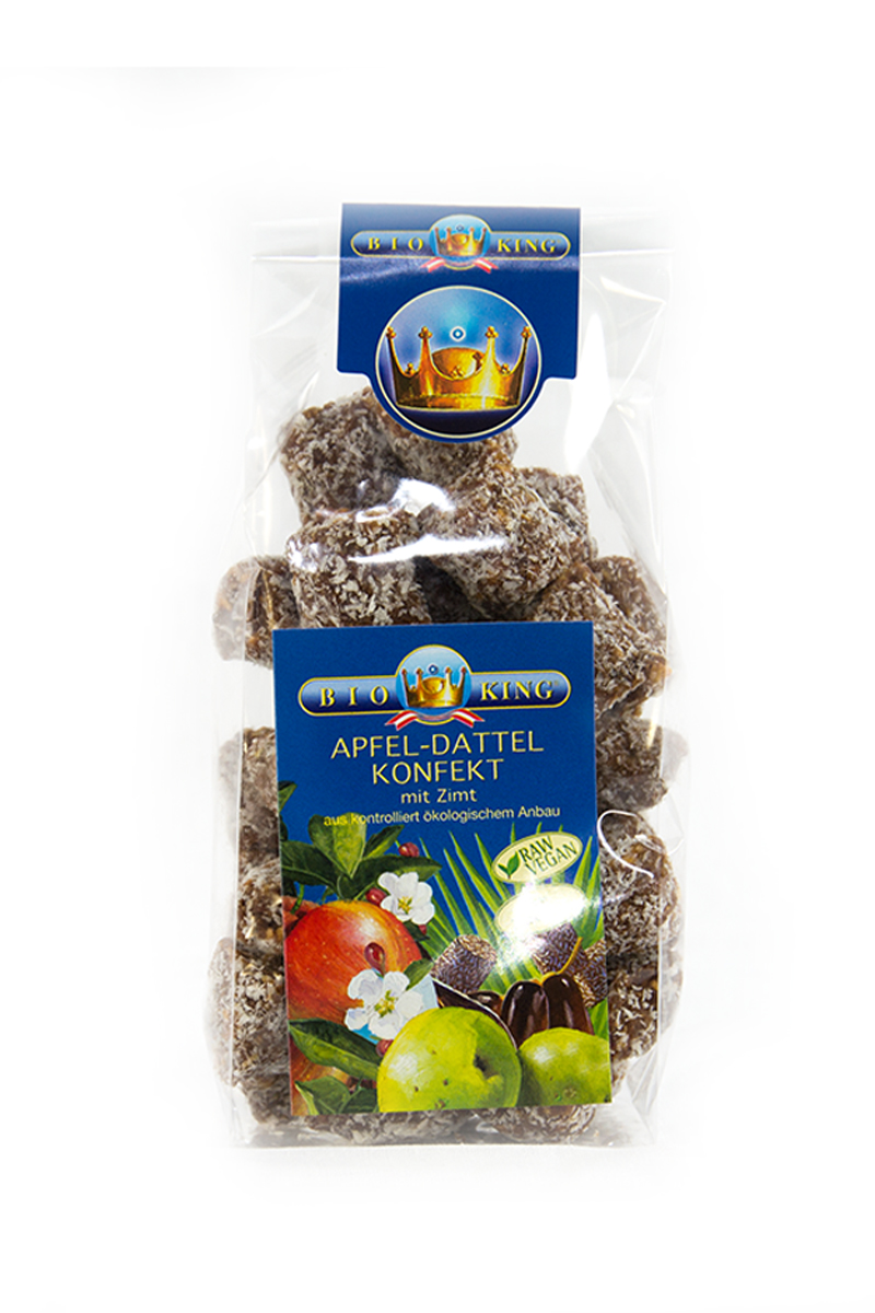 Artikelbild 1 des Artikels “BioKing Bio Apfel-Dattel-Konfekt mit Zimt “