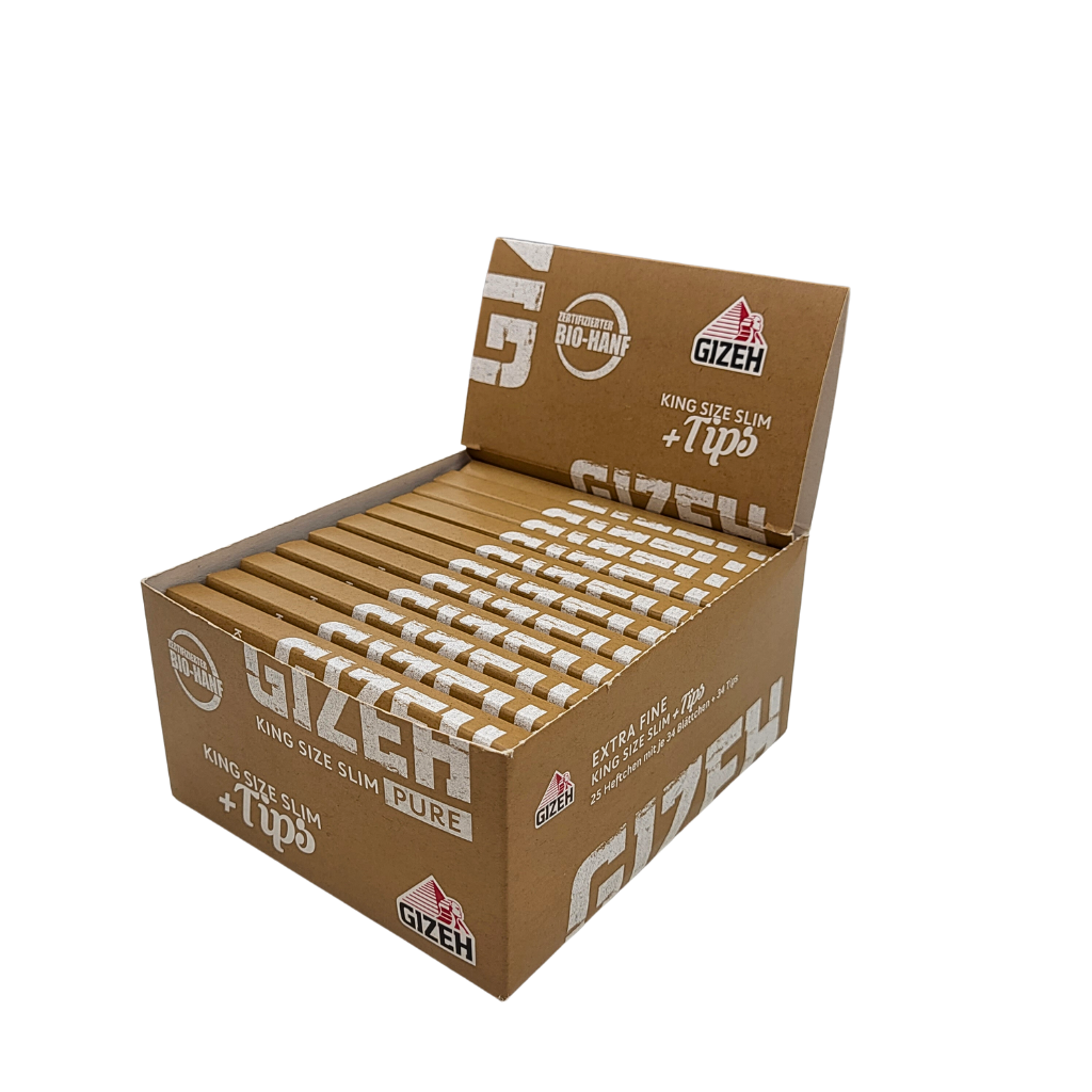 Artikelbild 1 des Artikels “BOX GIZEH Brown Zigarettenpapier KingSize Slim + TIPS “